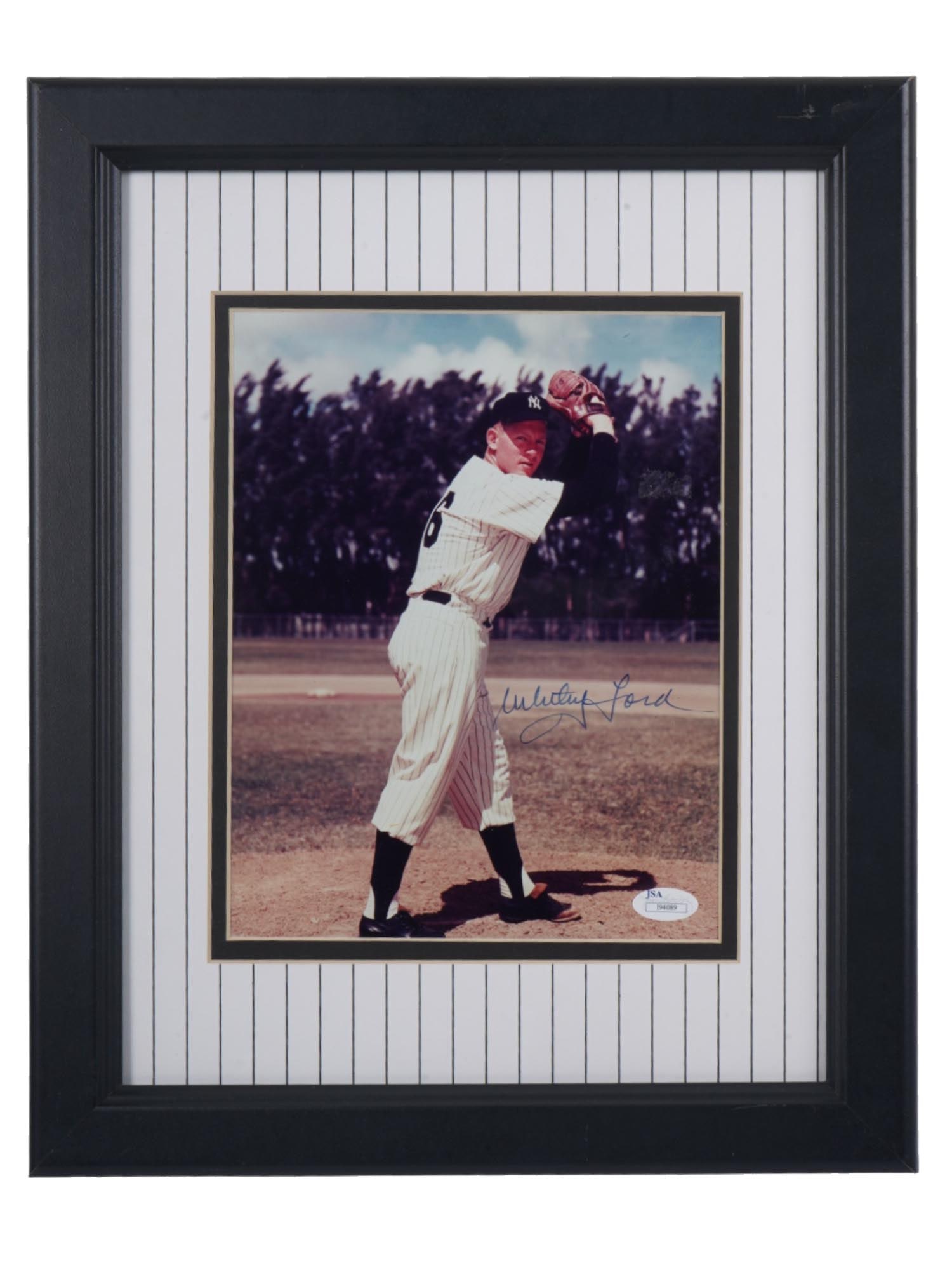 WHITEY FORD AUTOGRAPHED BASEBALL PHOTO (1 of 5)