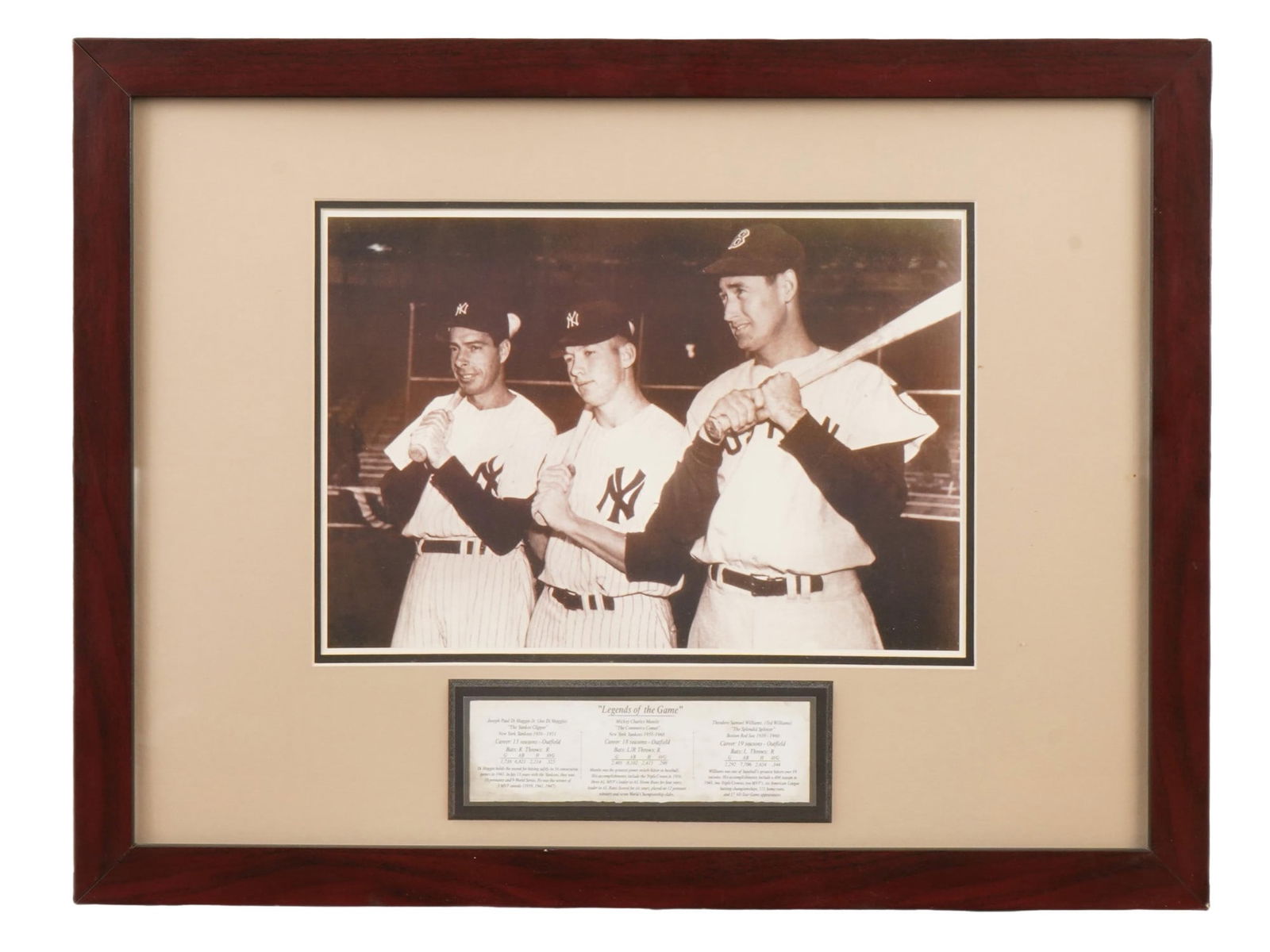 LEGENDS OF THE GAME PHOTO PRINT F BETTMAN ARCHIVES (1 of 6)