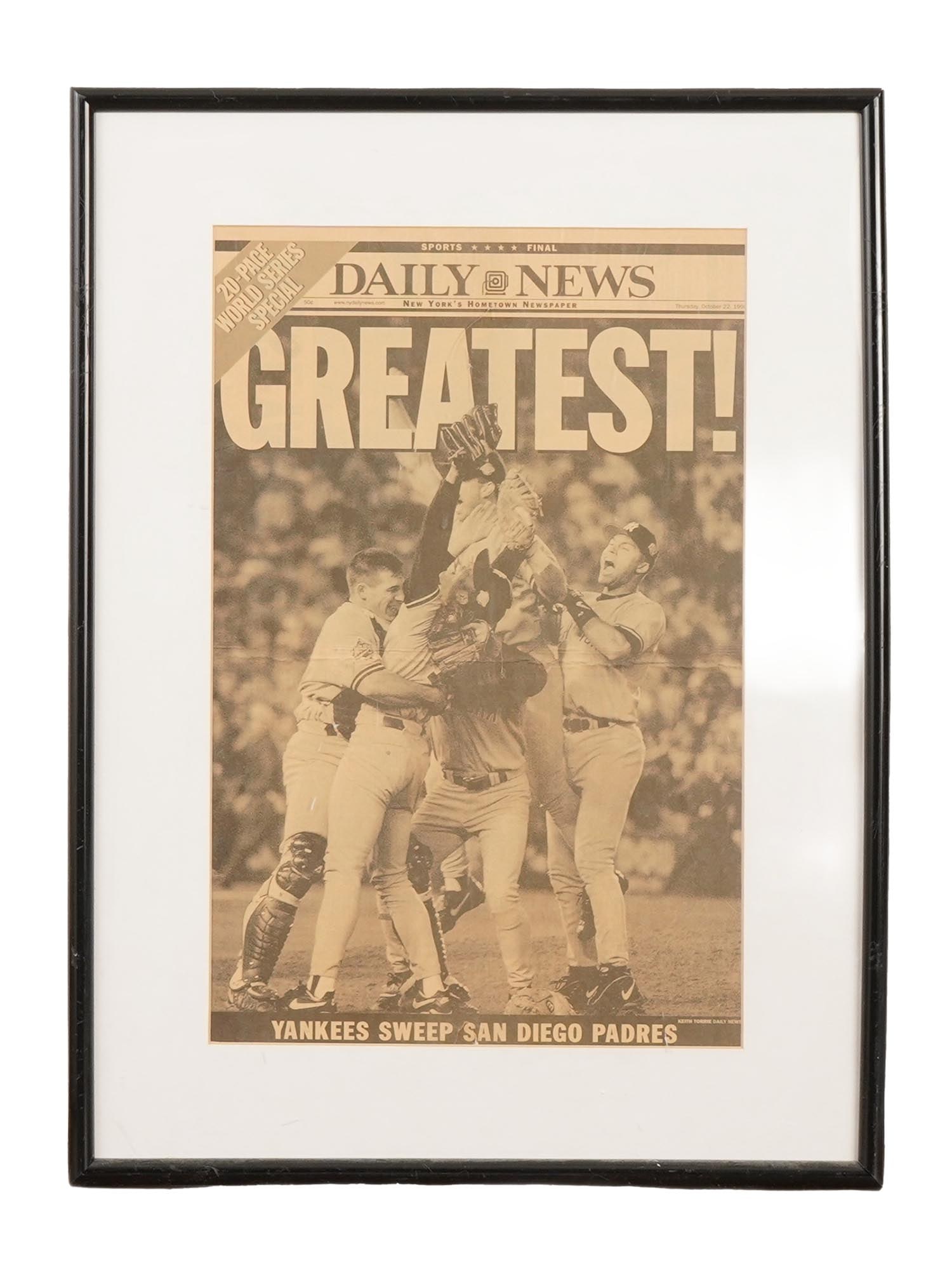 VTG DAILY NEWS WORLD SERIES NEW YORK YANKEES PAGE (1 of 7)