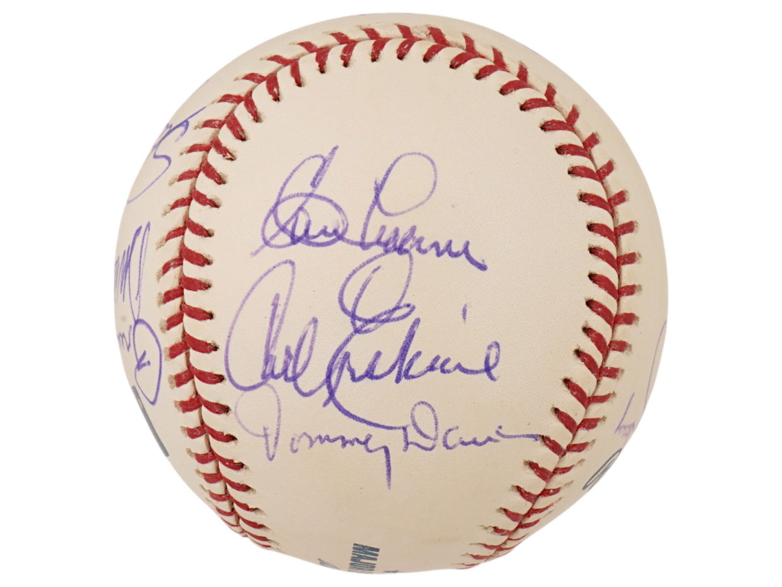 DODGER GREAT SIGNED BASEBALL CASE TEAM AUTH - 3