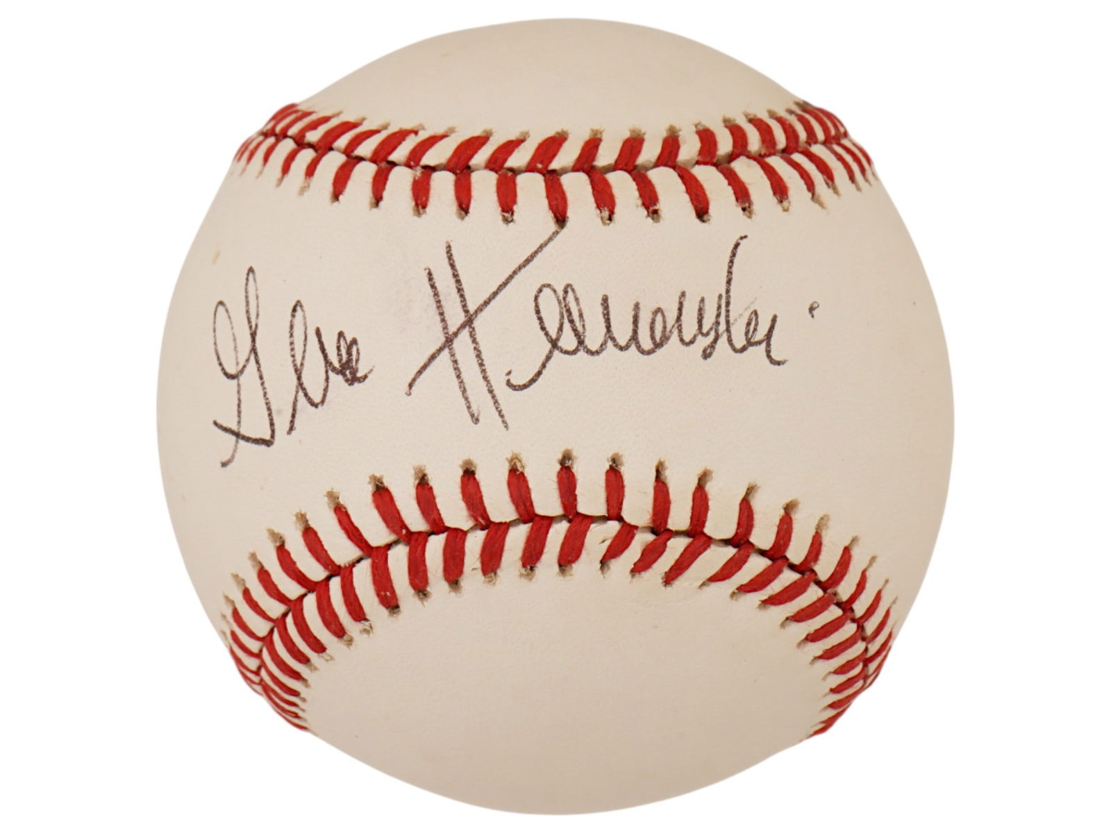GENE HERMANSKI AUTOGRAPHED BASEBALL JSA AUTH (1 of 5)