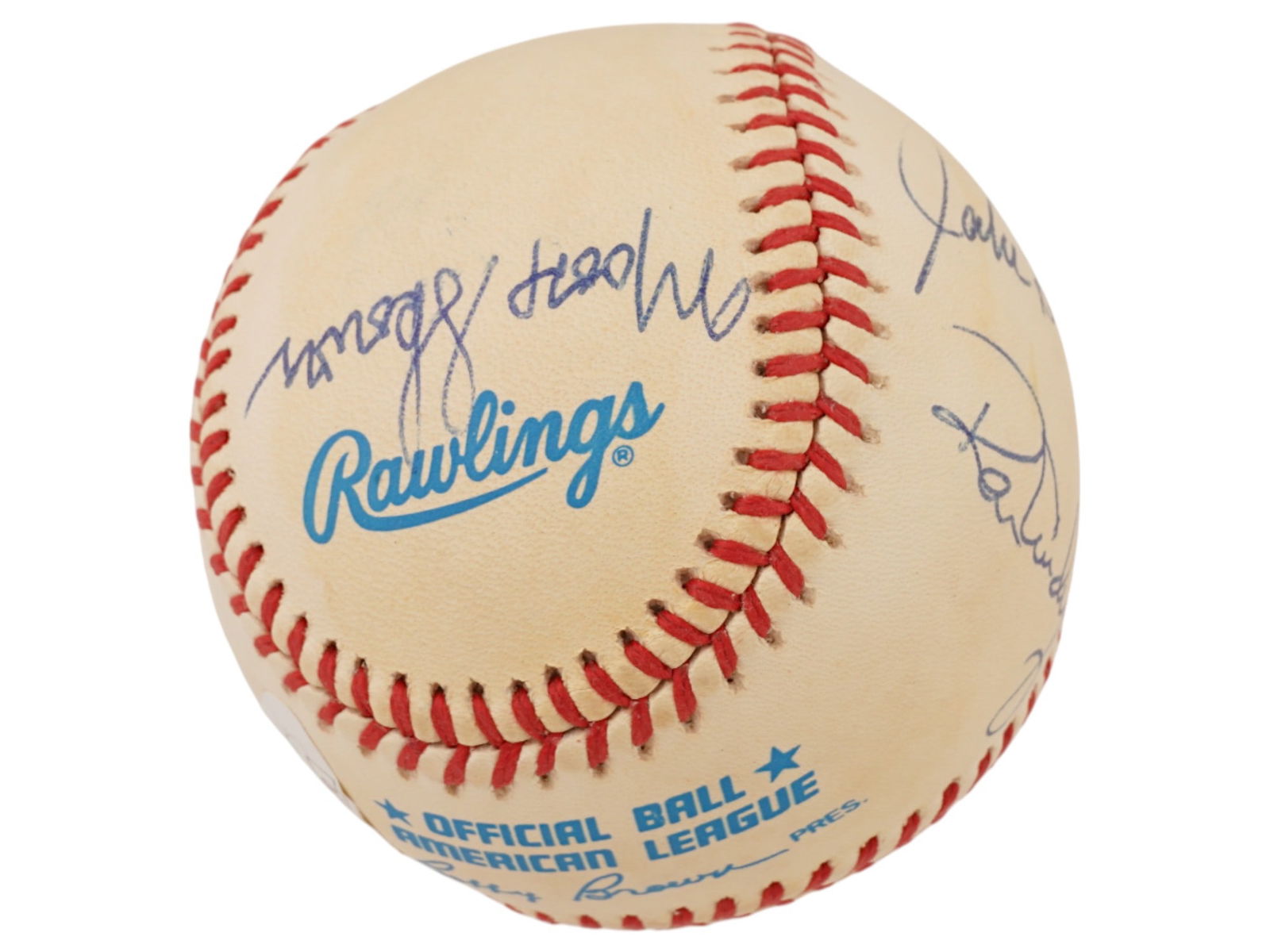 MULTI AUTOGRAPHED BASEBALL YANKEE LEGENDS JSA (1 of 6)
