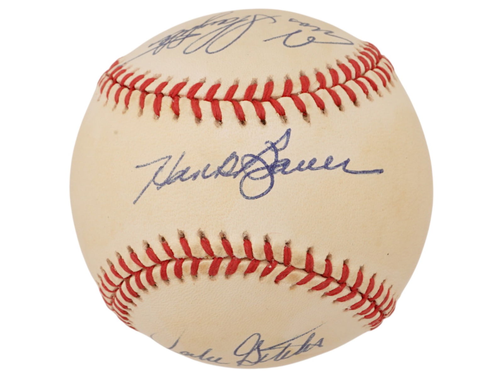 MULTI AUTOGRAPHED BASEBALL YANKEE LEGENDS JSA - 3
