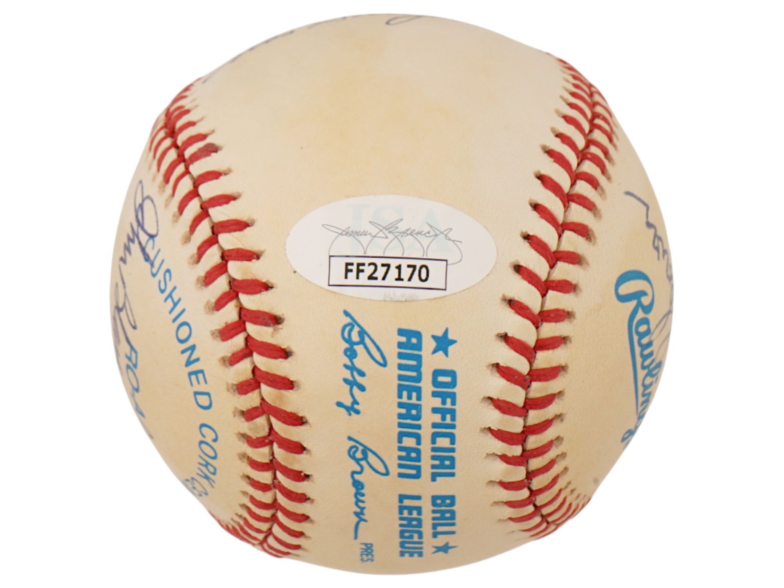 MULTI AUTOGRAPHED BASEBALL YANKEE LEGENDS JSA - 5