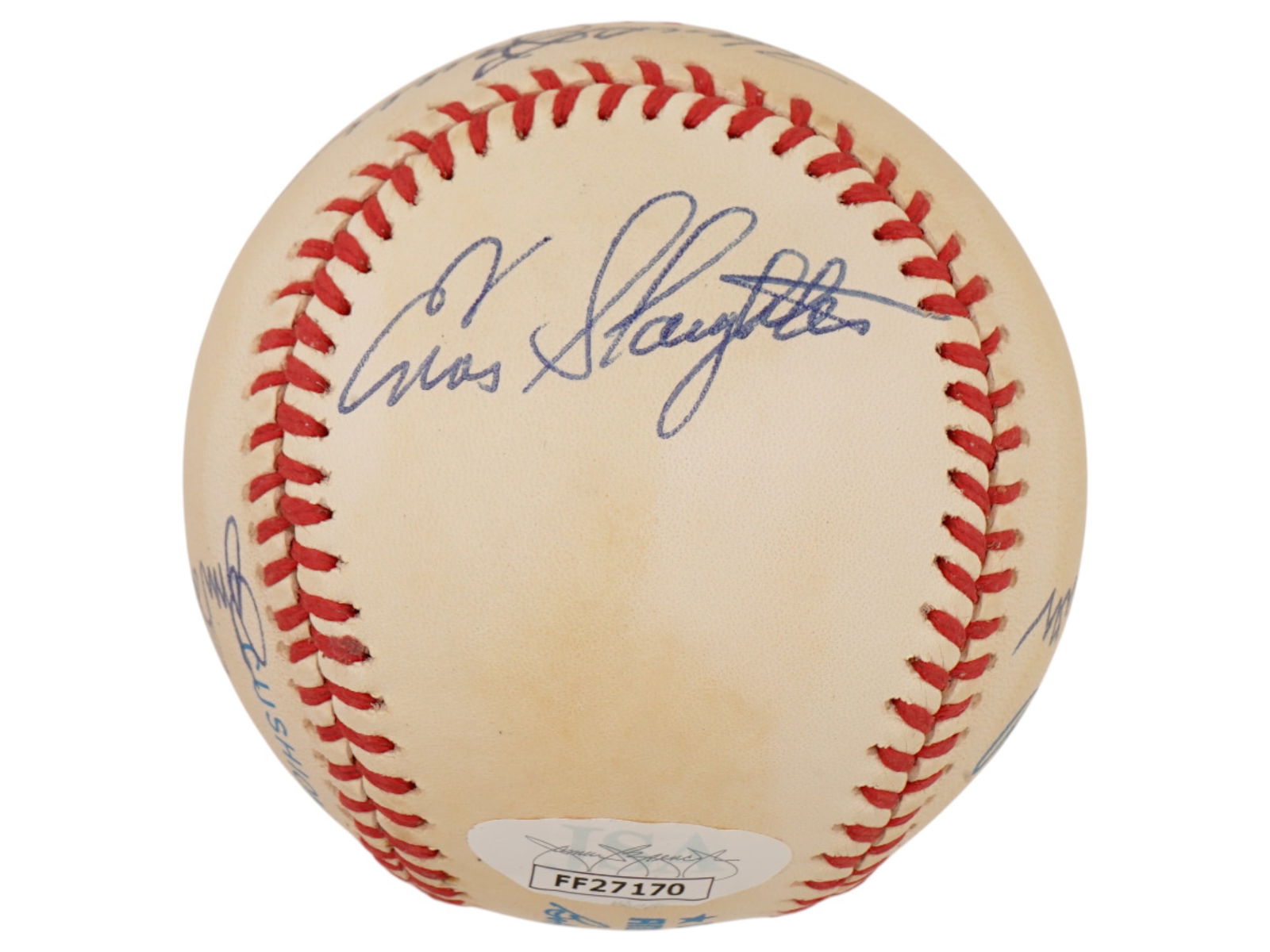 MULTI AUTOGRAPHED BASEBALL YANKEE LEGENDS JSA - 6