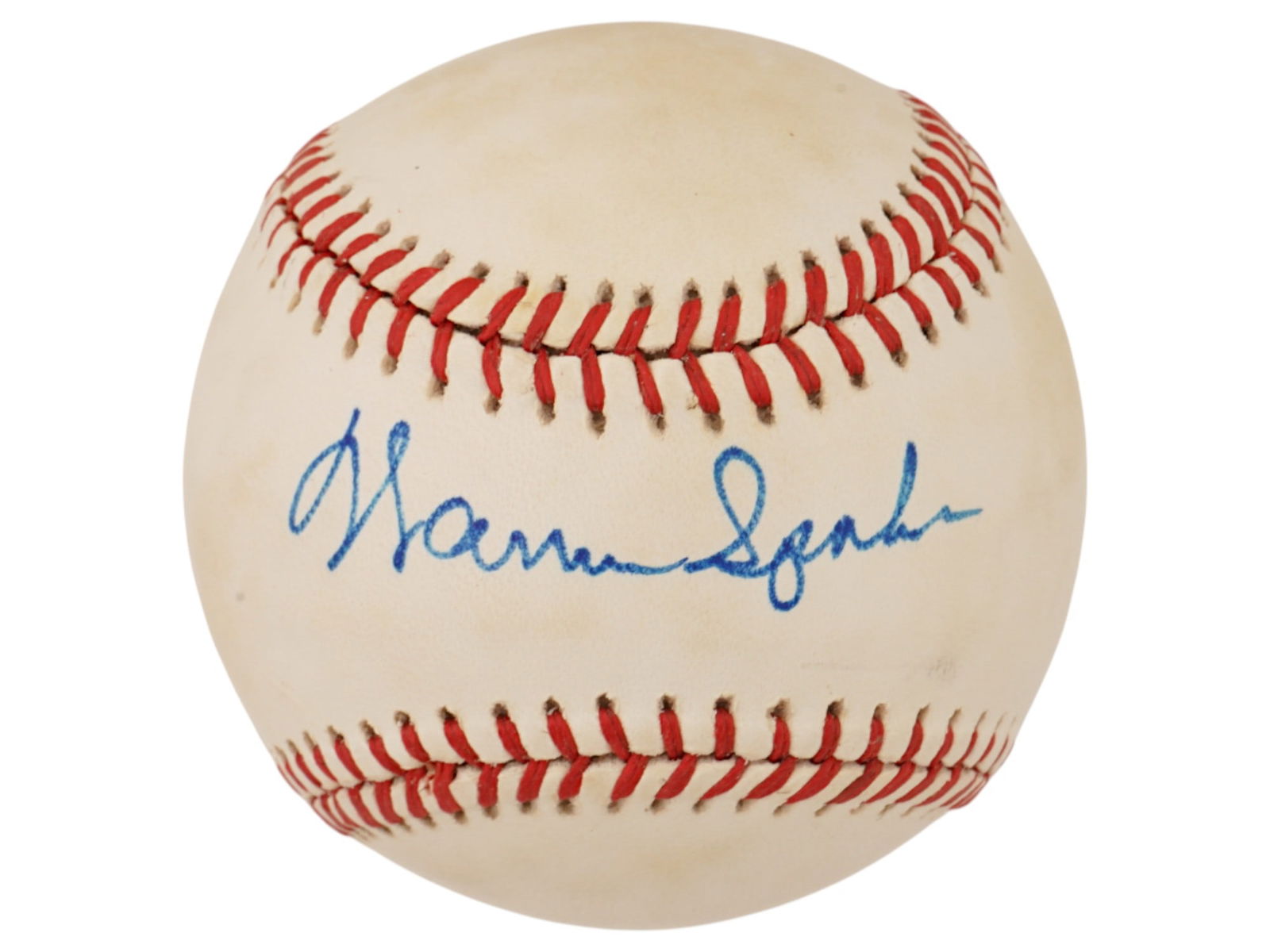 WARREN SPAHN AUTOGRAPHED BASEBALL JSA AUTH (1 of 5)