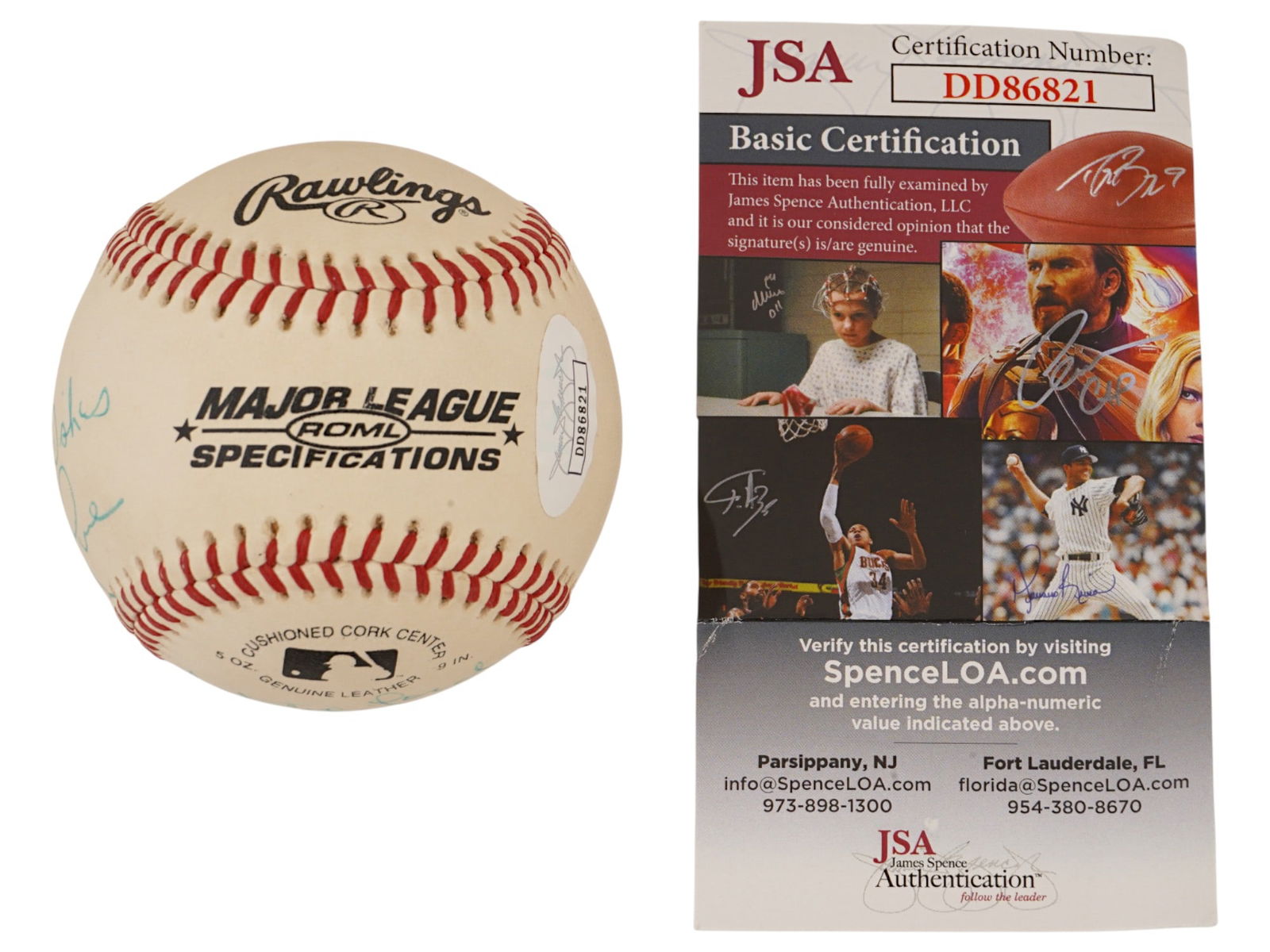 WHITEY FORD RICK CERONE TOMMY JOHN SIGNED BALL (1 of 5)