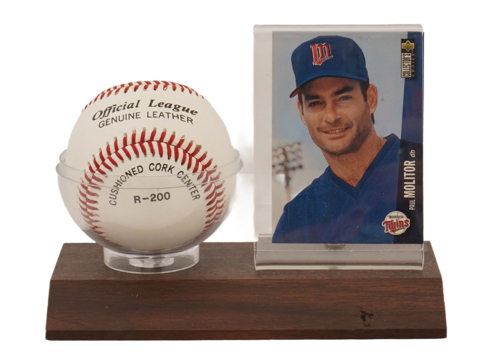PAUL MOLITOR AUTOGRAPHED BASEBALL AND TRADING CARD (1 of 3)