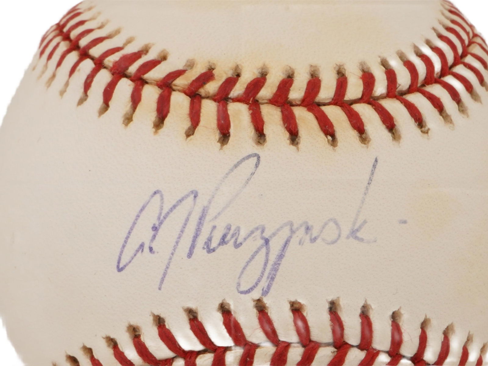 A. J. PIERZYNSKI AUTOGRAPHED BASEBALL - 5