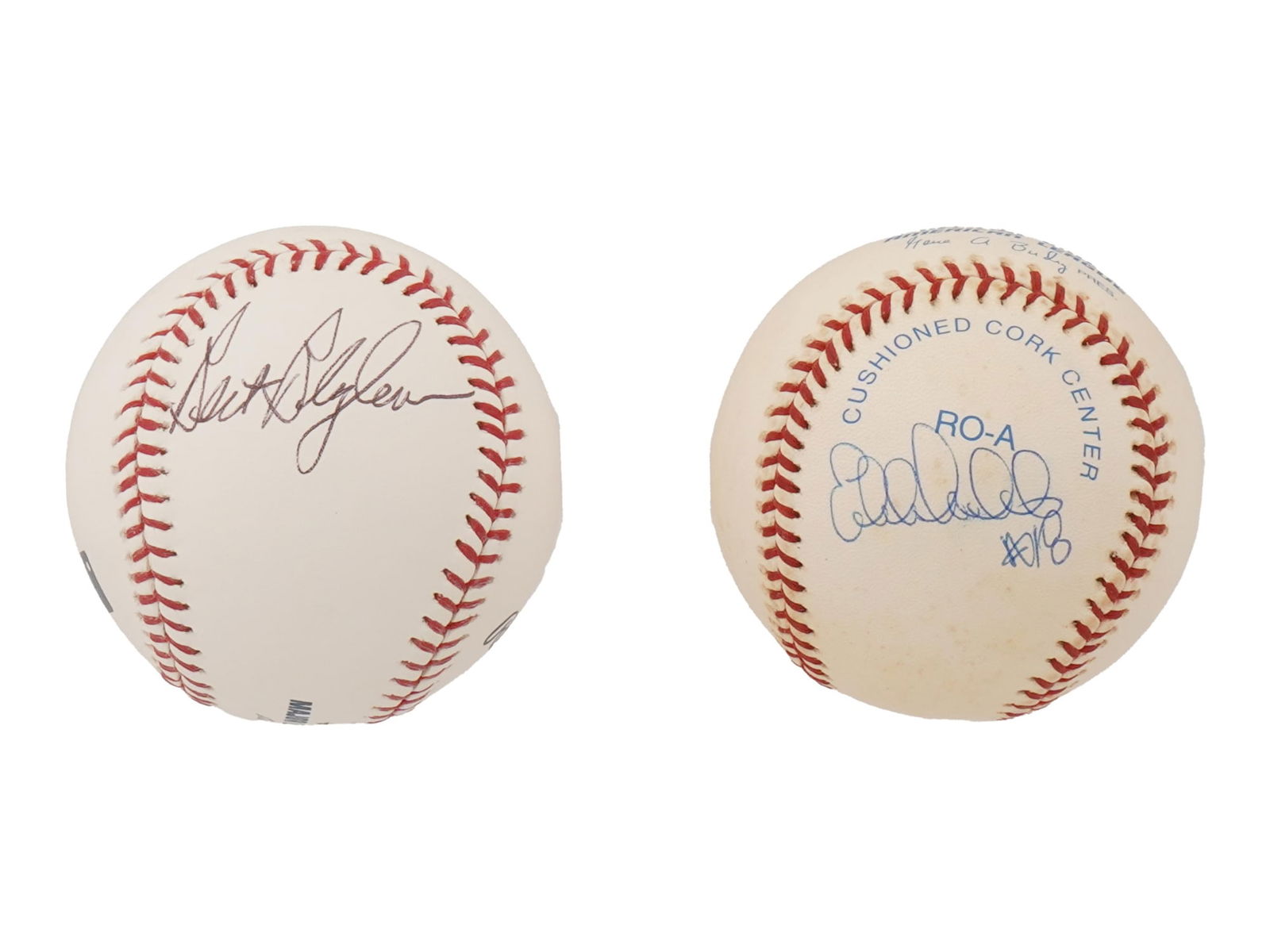 BERT BLYLEVEN AND EDDIE GUARDADO AUTOGRAPHED BASEBALLS (1 of 6)