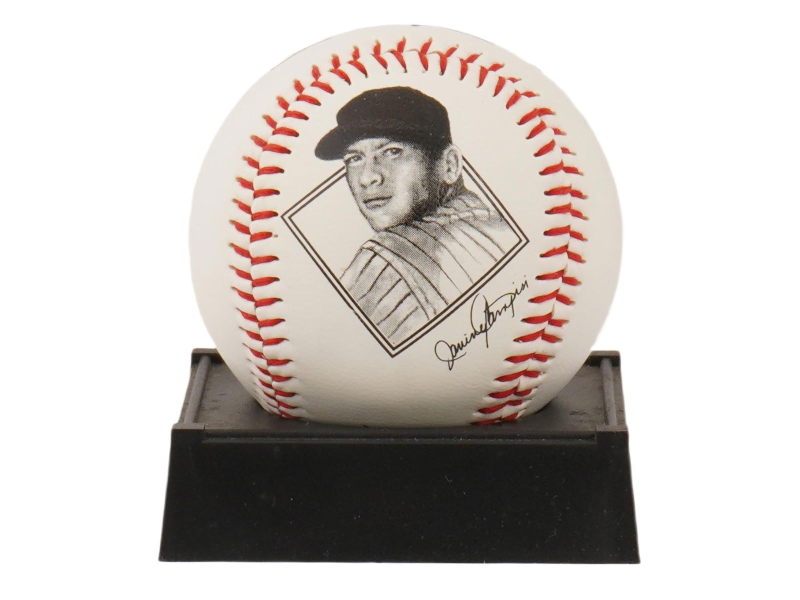 VTG AMERICAN MICKEY MANTLE SIGNED BASEBALL BALL (1 of 8)