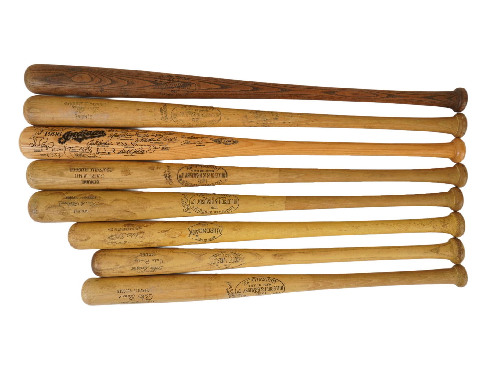 LOT OF AMERICAN HALL OF FAME BASEBALL BATS (1 of 7)