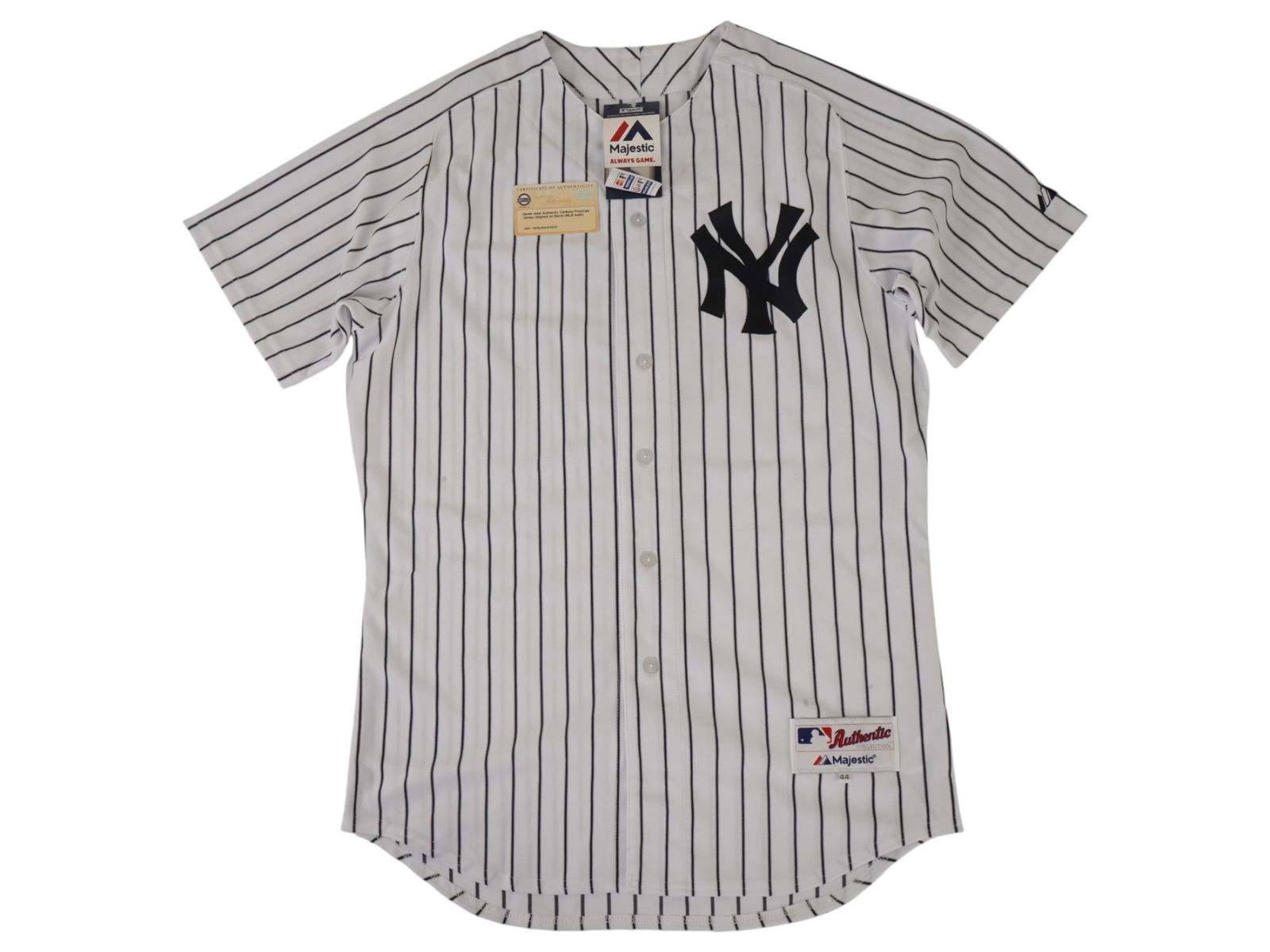 DEREK JETER SIGNED YANKEES PINSTRIPE JERSEY STEINER (1 of 5)