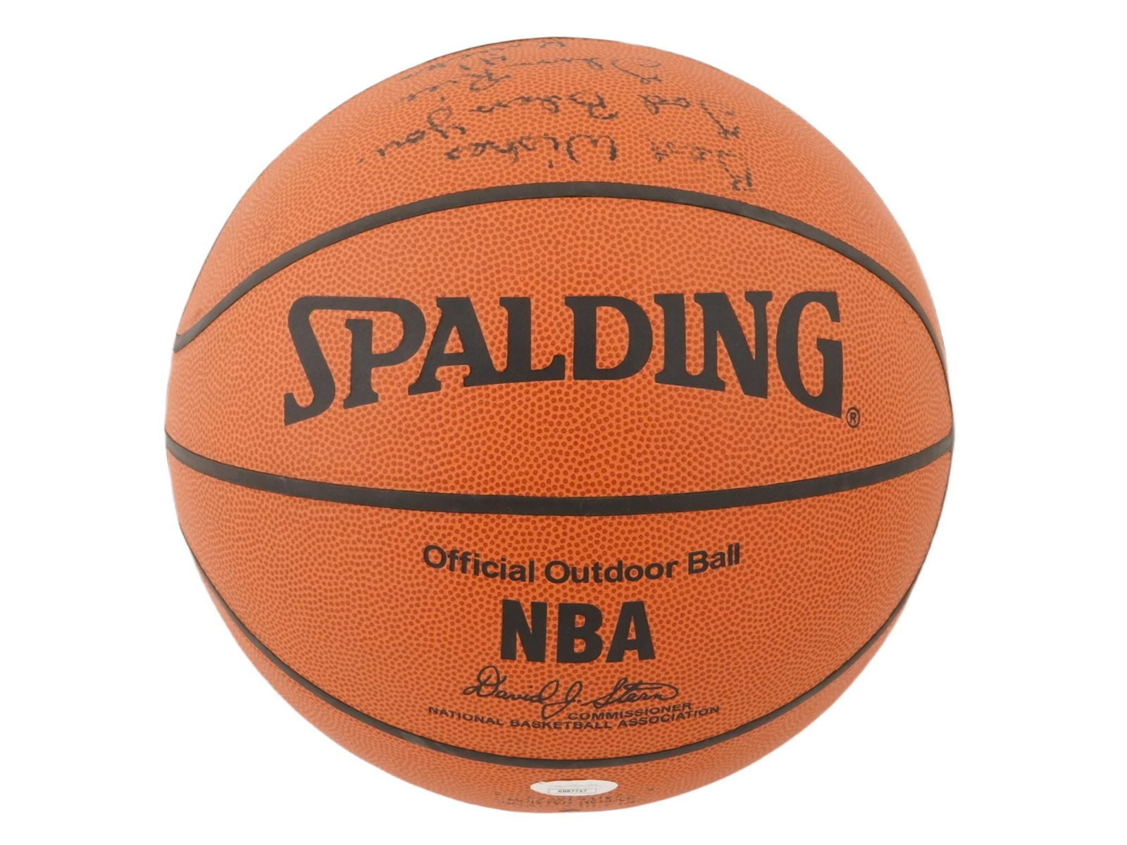 OFFICIAL NBA HAND AUTOGRAPHED BASKETBALL W COA (1 of 7)