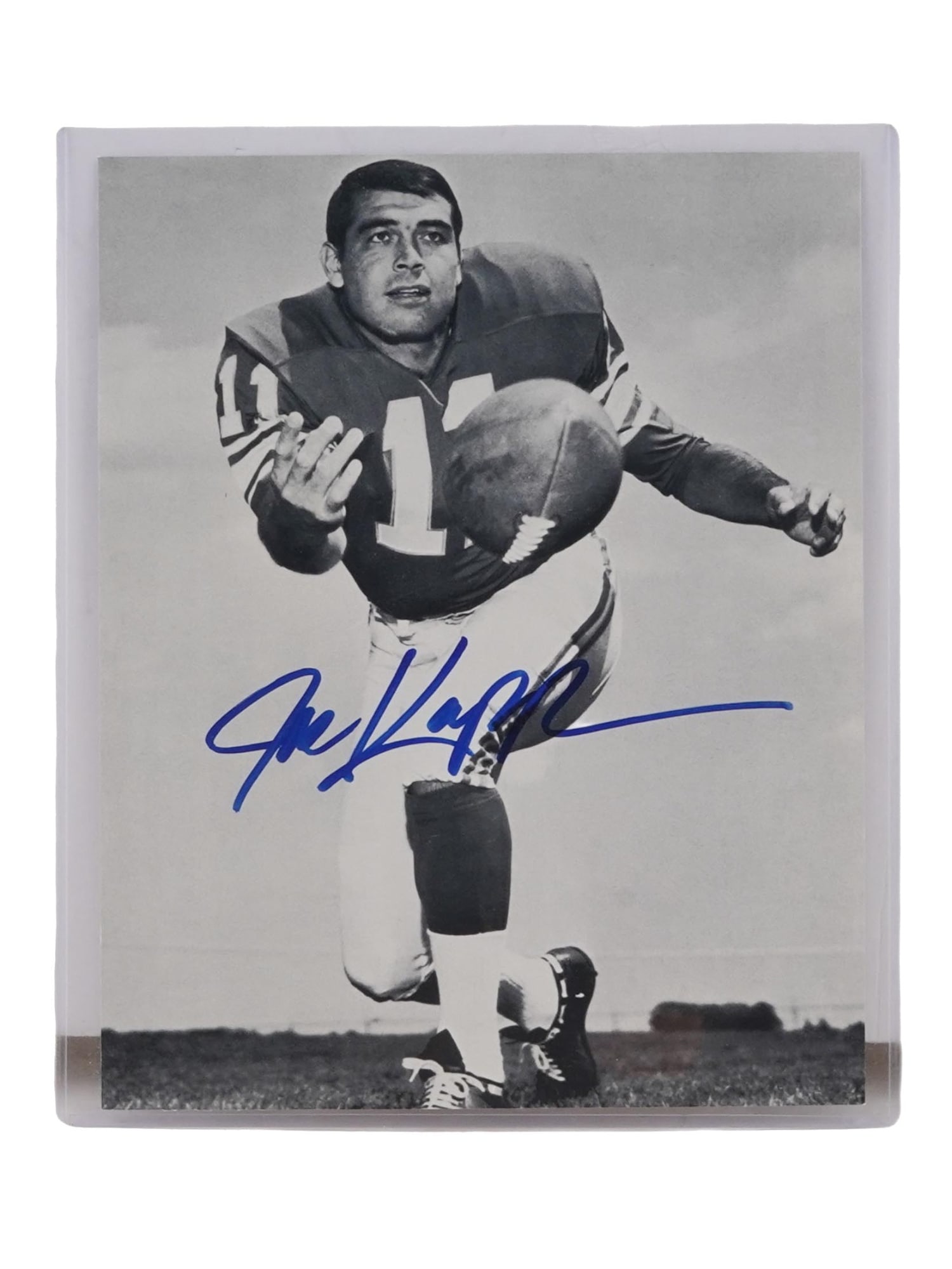 AMERICAN FOOTBALL KAPP AUTOGRAPHED BW SPORTS PHOTO (1 of 4)
