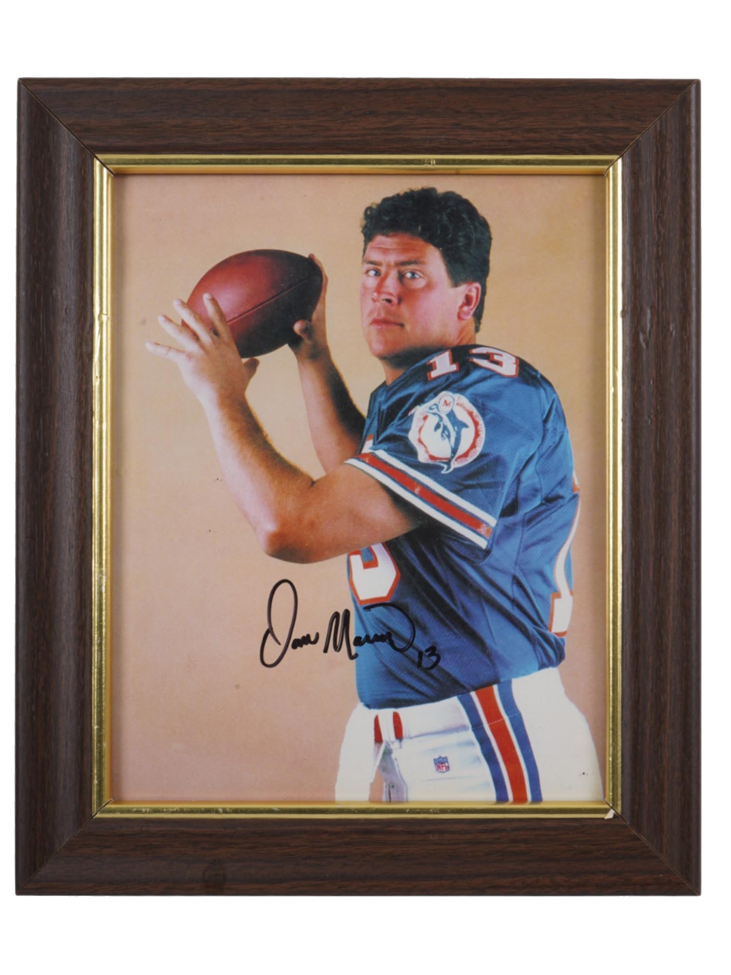 VINTAGE AMERICAN AUTOGRAPHED DAN MARINO SPORTS PHOTO (1 of 4)