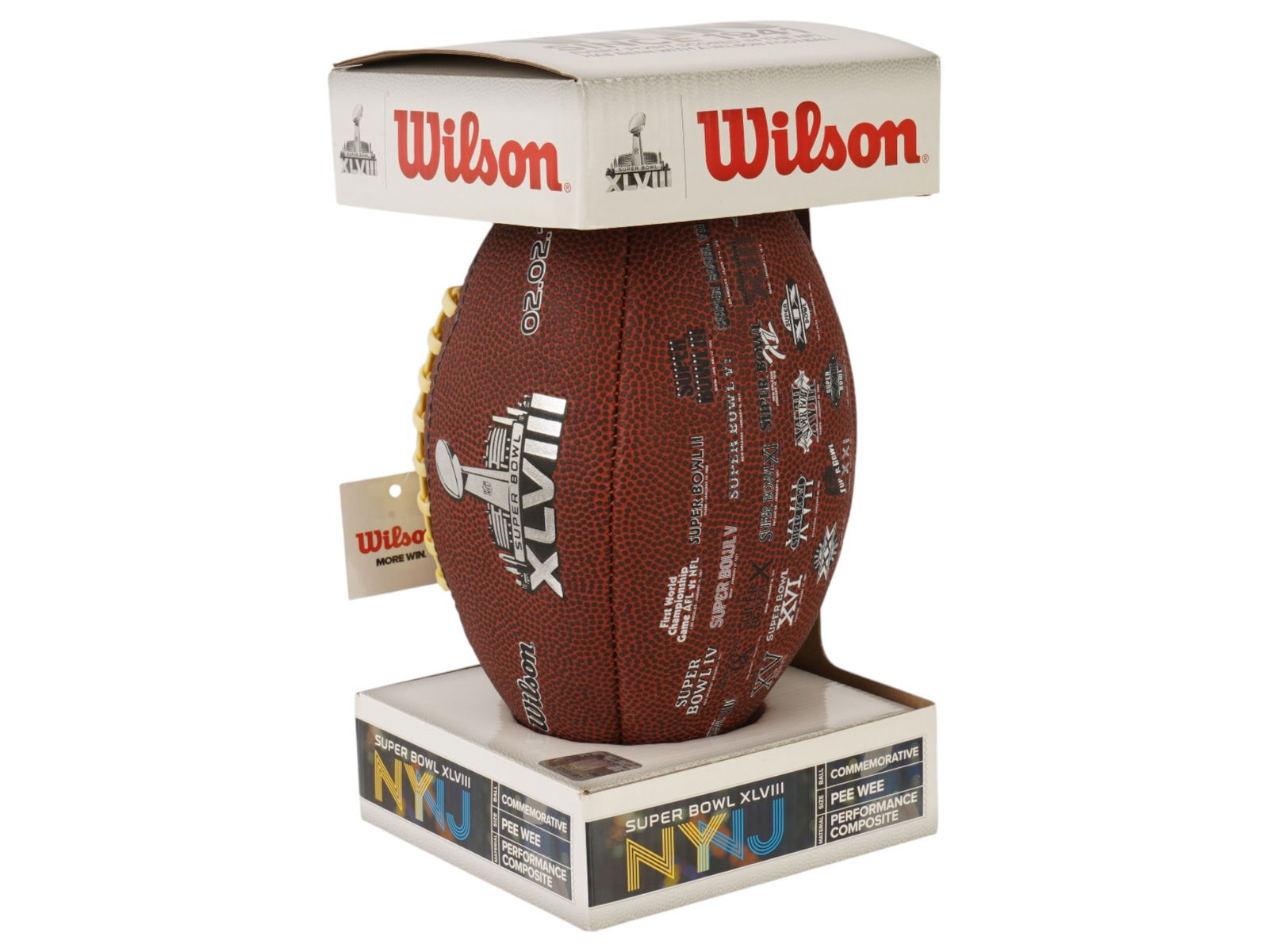 SUPER BOWL 48 COMMEMORATIVE FOOTBALL IN BOX (1 of 6)