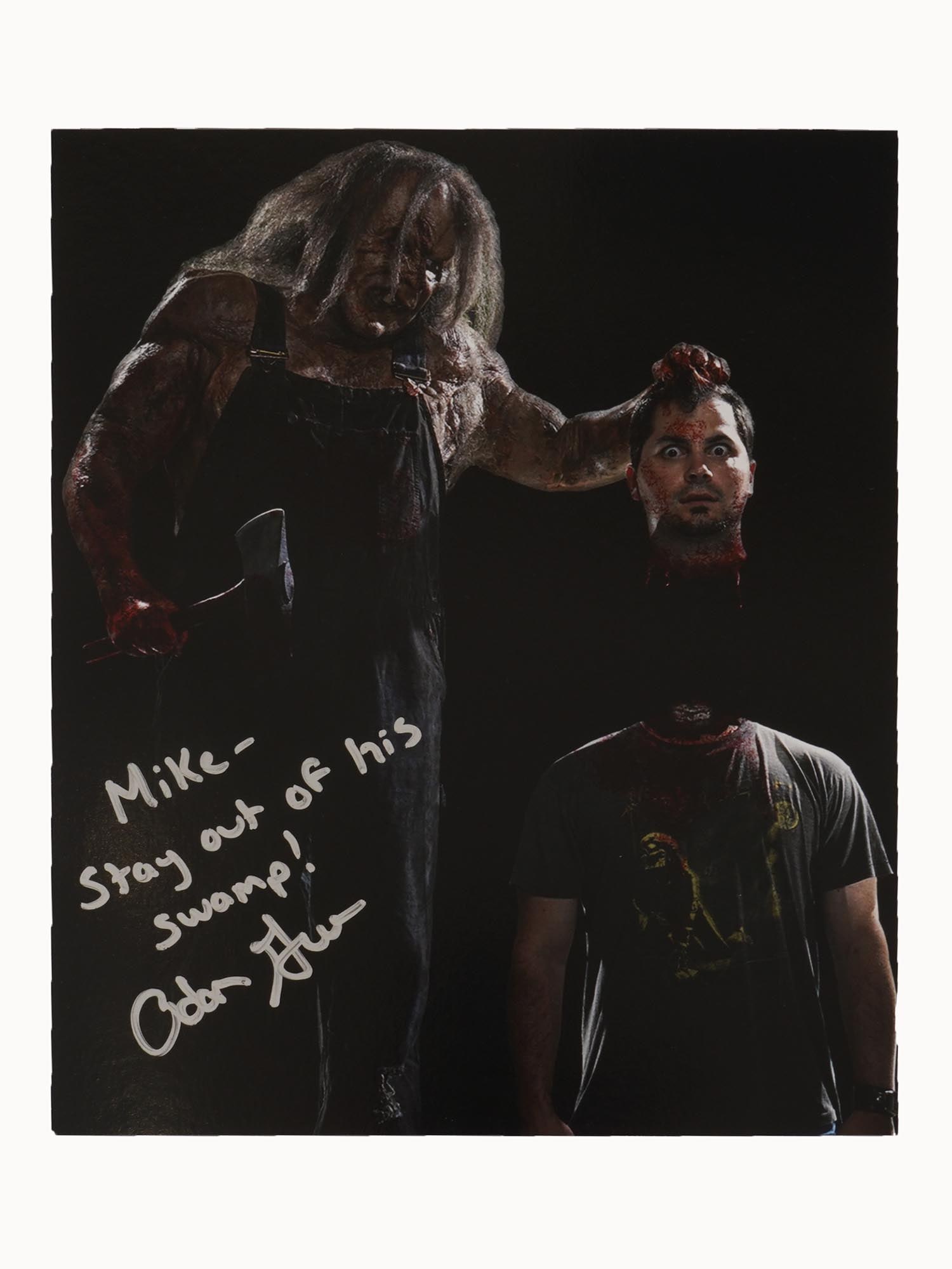 AMERICAN HORROR FILM SERIES PHOTO SIGNED ADAM GREEN (1 of 2)