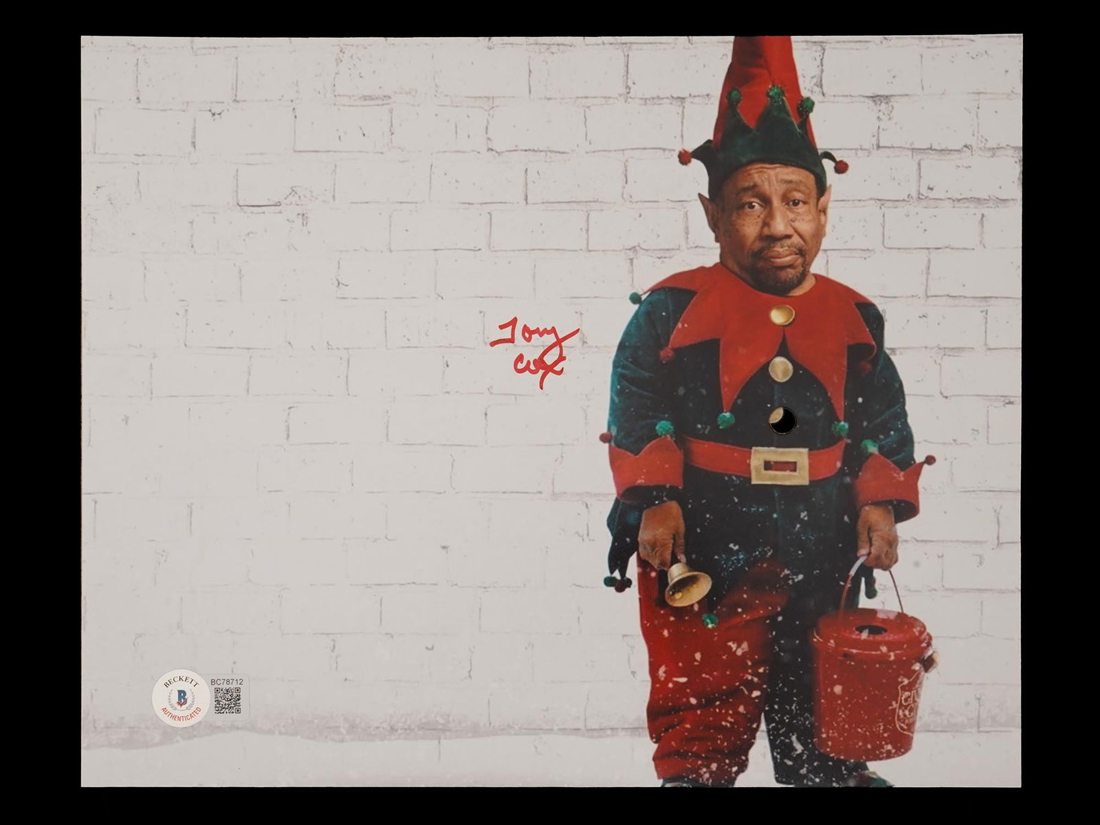 AMERICAN PHOTOGRAPH F BAD SANTA SIGNED BY TONY COX (1 of 4)