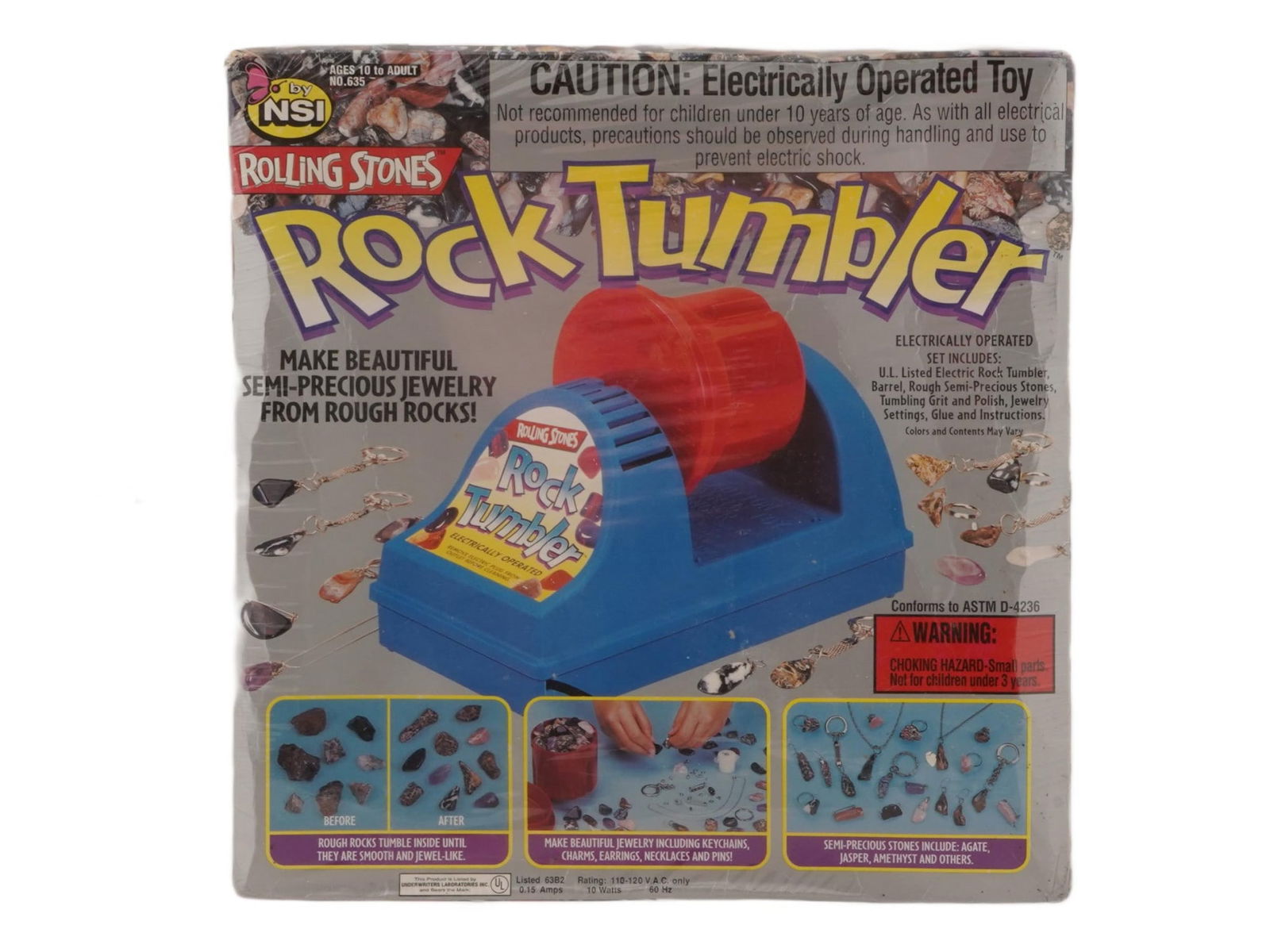 VINTAGE NSI ROLLING STONES ROCK TUMBLER IOB (1 of 3)