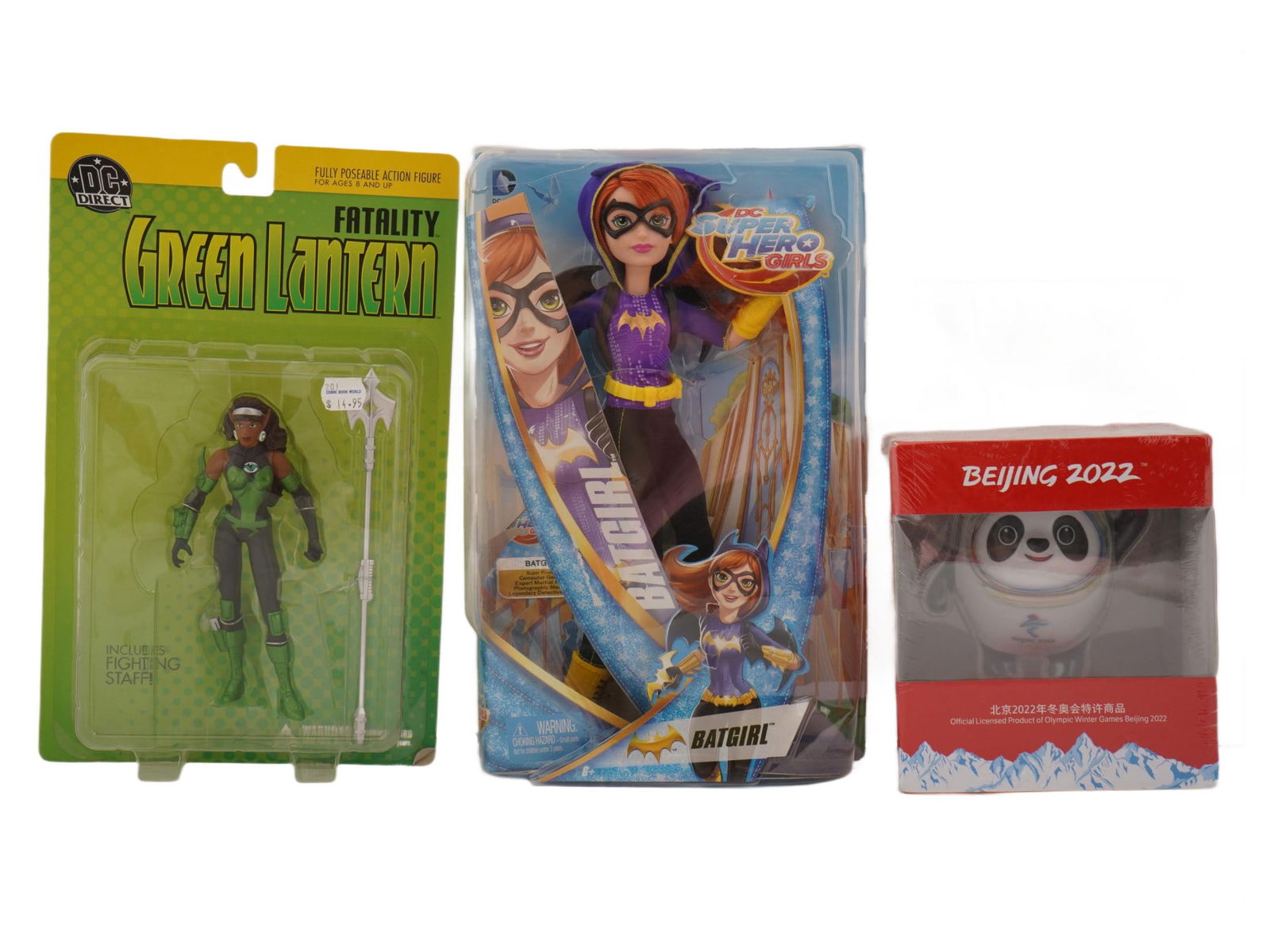 GROUP OF THREE COLLECTIBLE ACTION TOYS IOB (1 of 6)