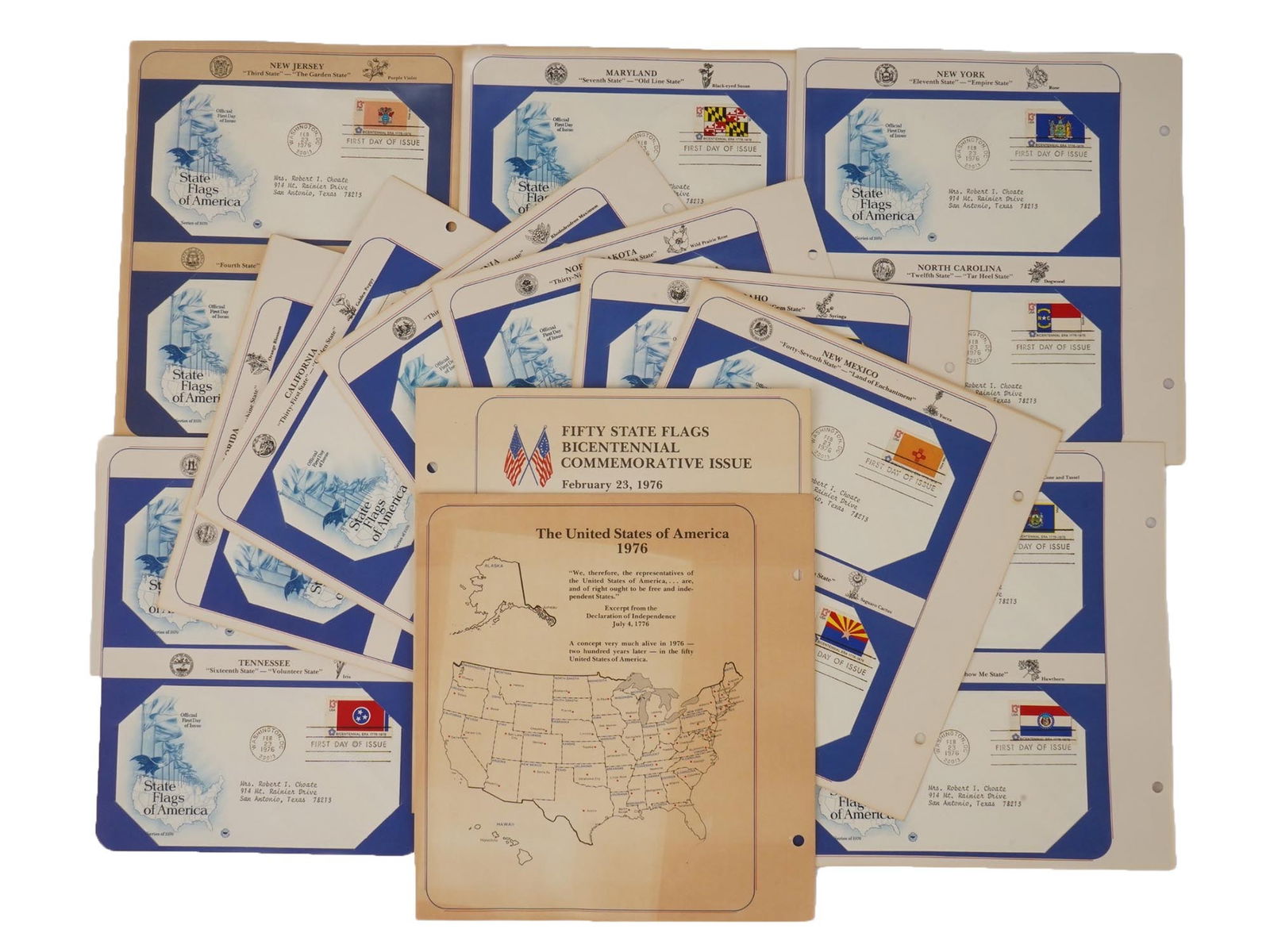 LOT OF US COMMEMORATIVE FIRST DAY ENVELOPES WITH STAMPS (1 of 4)