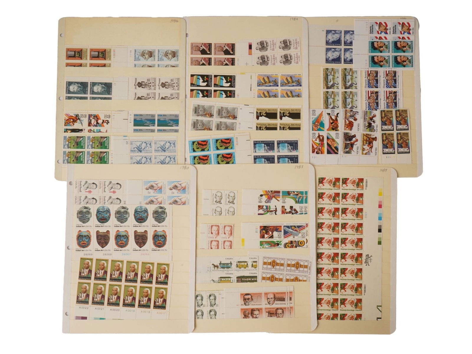 VINTAGE AMERICAN POSTAGE STAMPS CA MID TO LATE 20TH C (1 of 5)