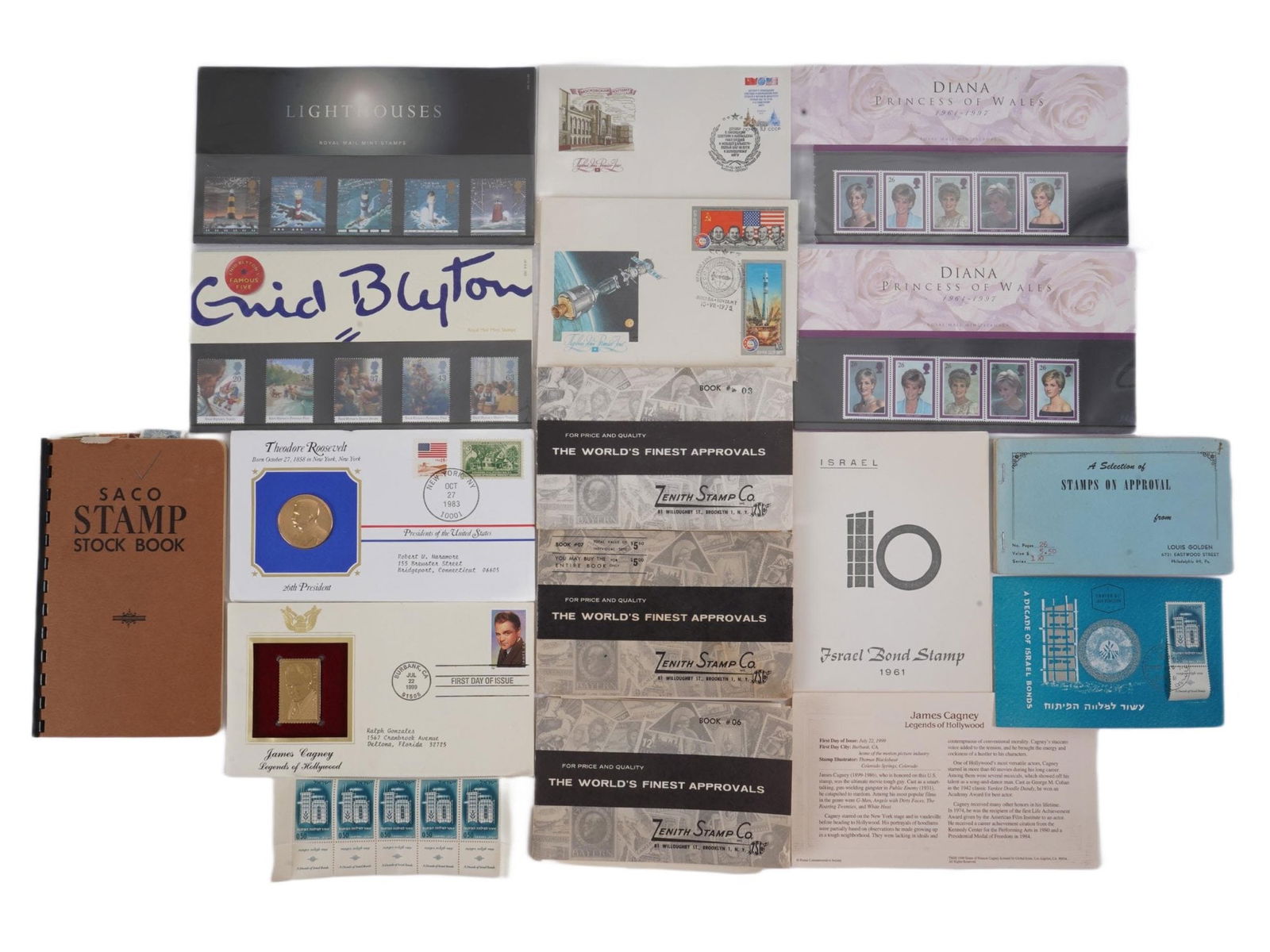 VINTAGE ASSORTED POSTAGE STAMPS AND POSTAL ENVELOPES (1 of 3)