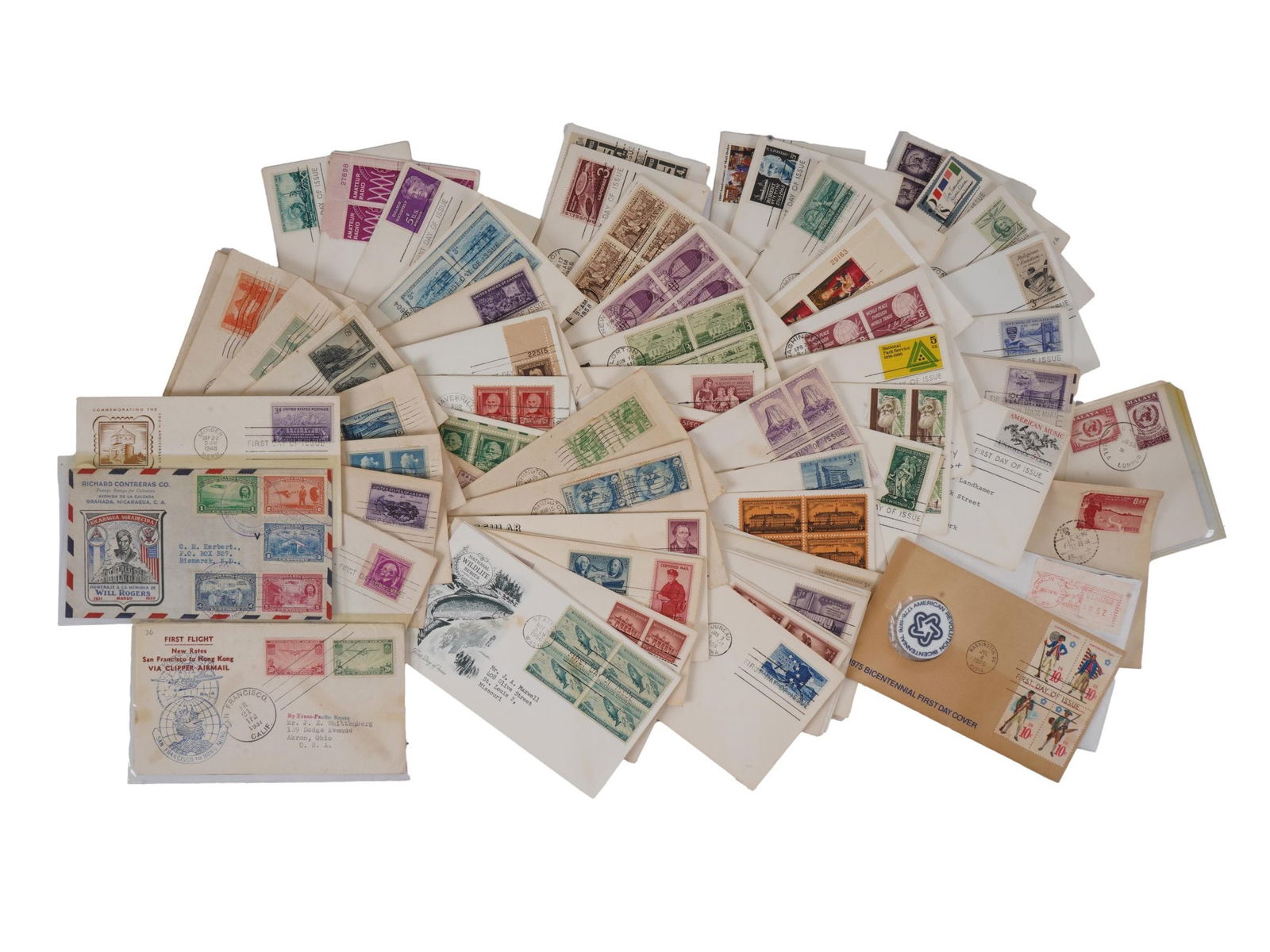 STAMPED POSTAL ENVELOPES CA MID TO LATE 20TH C (1 of 5)