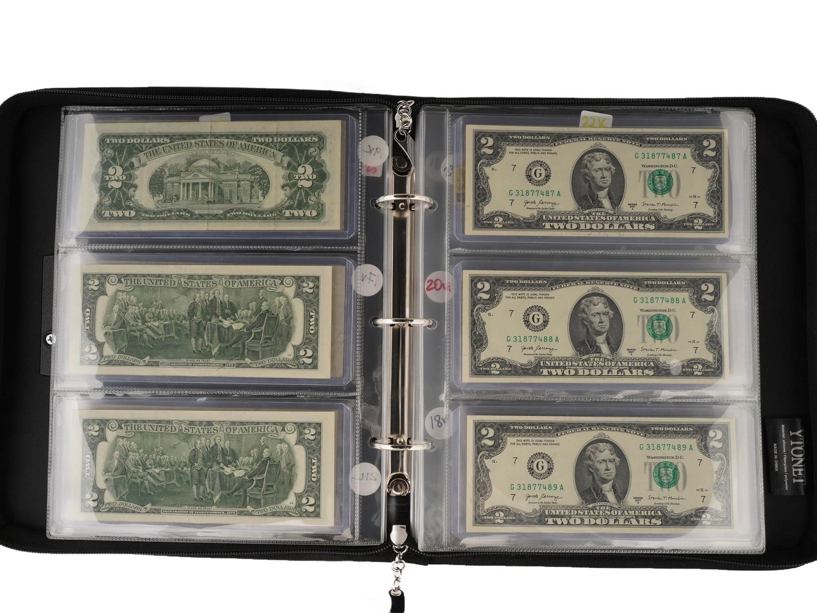 BINDER OF AMERICAN ANTIQUE AND VINTAGE CURRENCY (1 of 11)