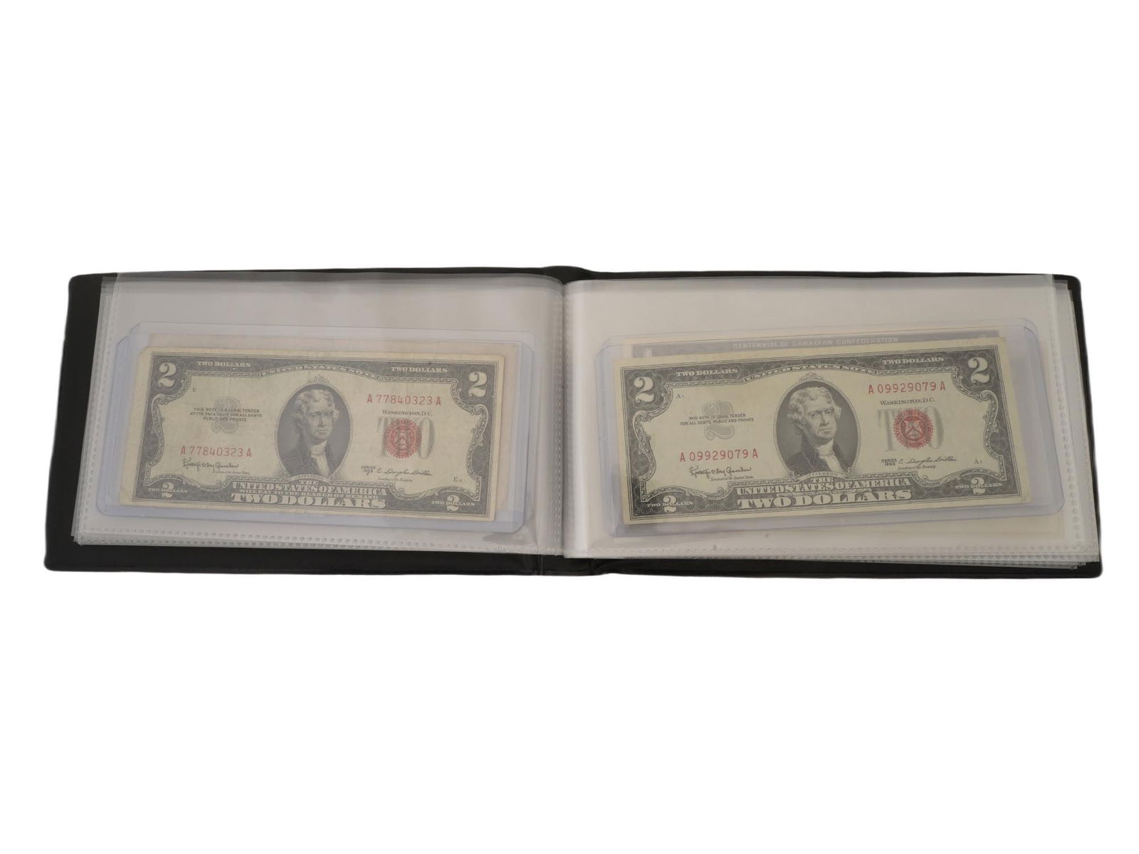COLLECTION OF AMERICAN CURRENCY IN ALBUM (1 of 10)