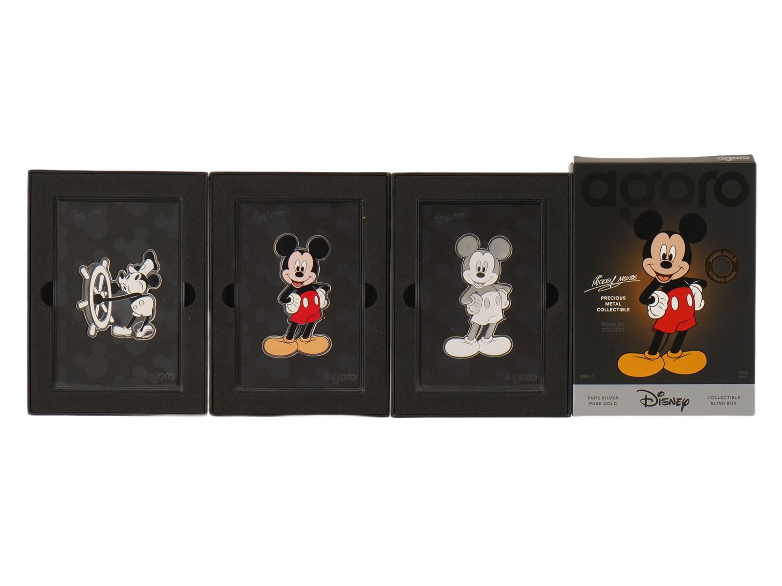 THREE MICKEY MOUSE SILVER COLLECTIBLE COINS BLIND BOXES (1 of 6)
