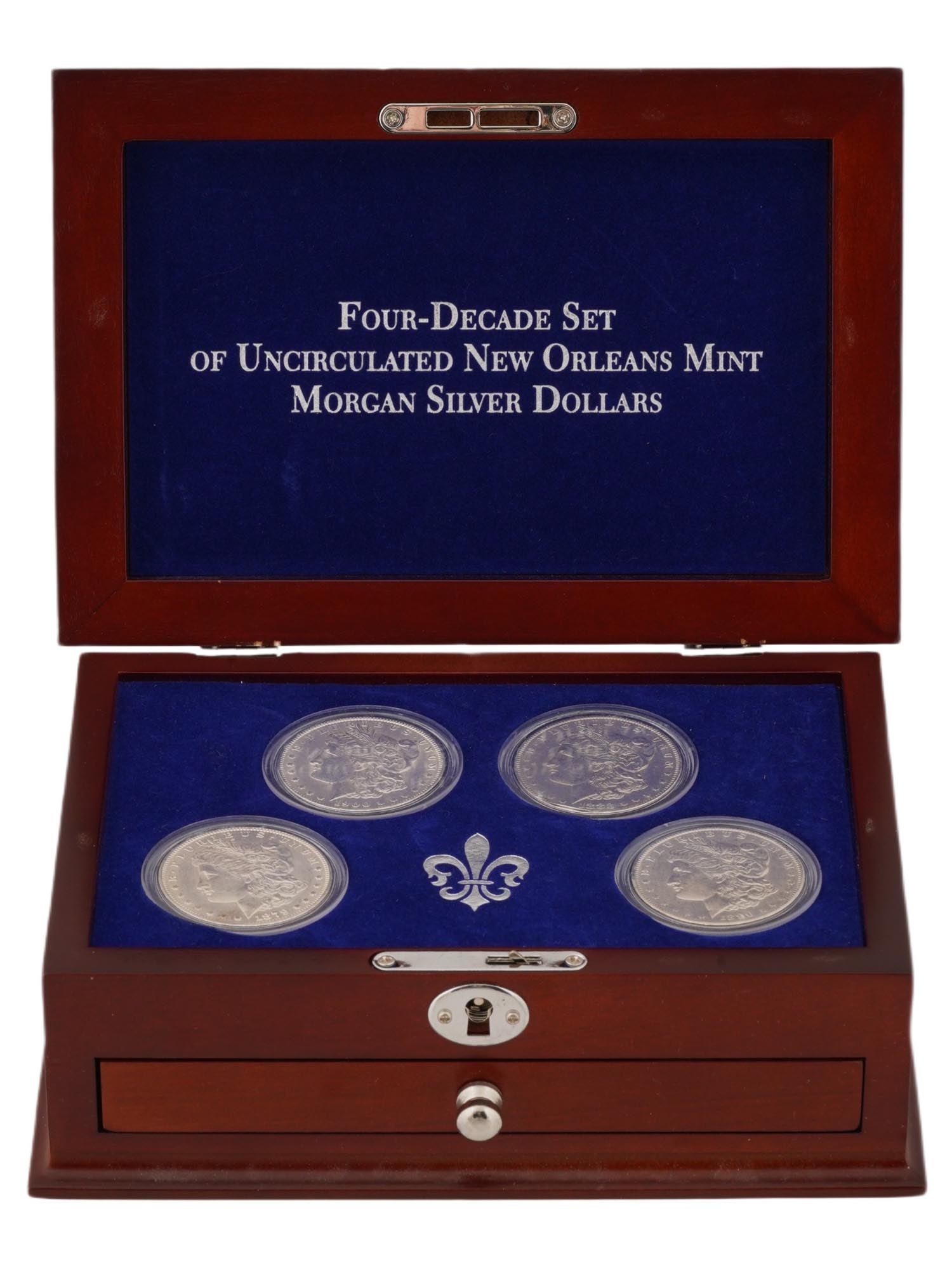 FOUR DECADE SET NEW ORLEANS MINT MORGAN SILVER DOLLARS (1 of 6)