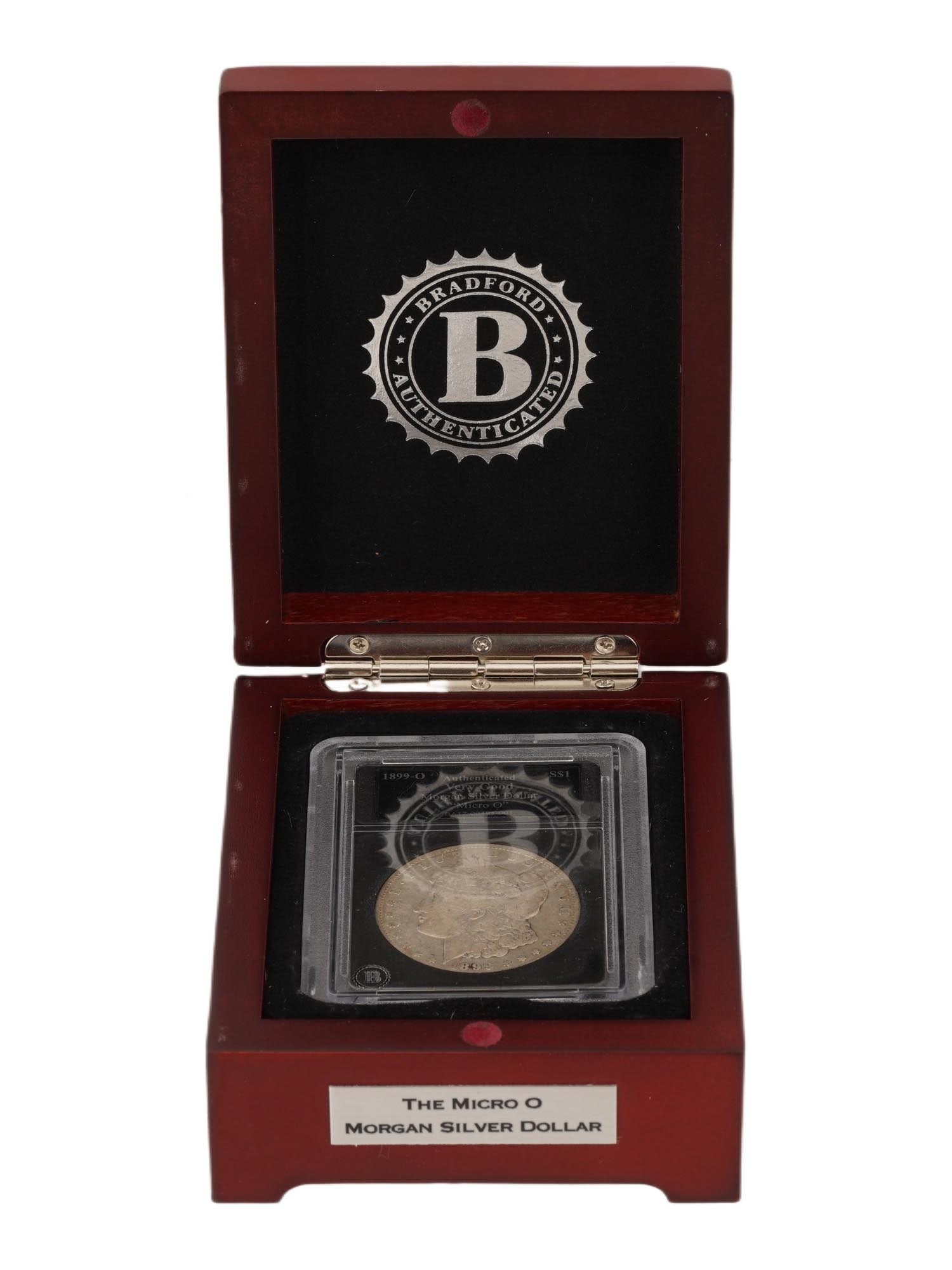 1899 MORGAN SILVER DOLLAR VG BRADFORD EXCHANGE IN BOX (1 of 3)