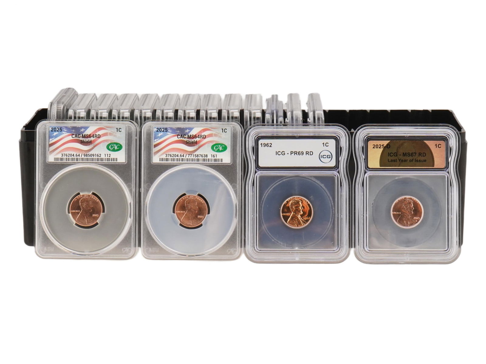 LOT OF 1962 2025 AMERICAN COINS GRADED (1 of 8)