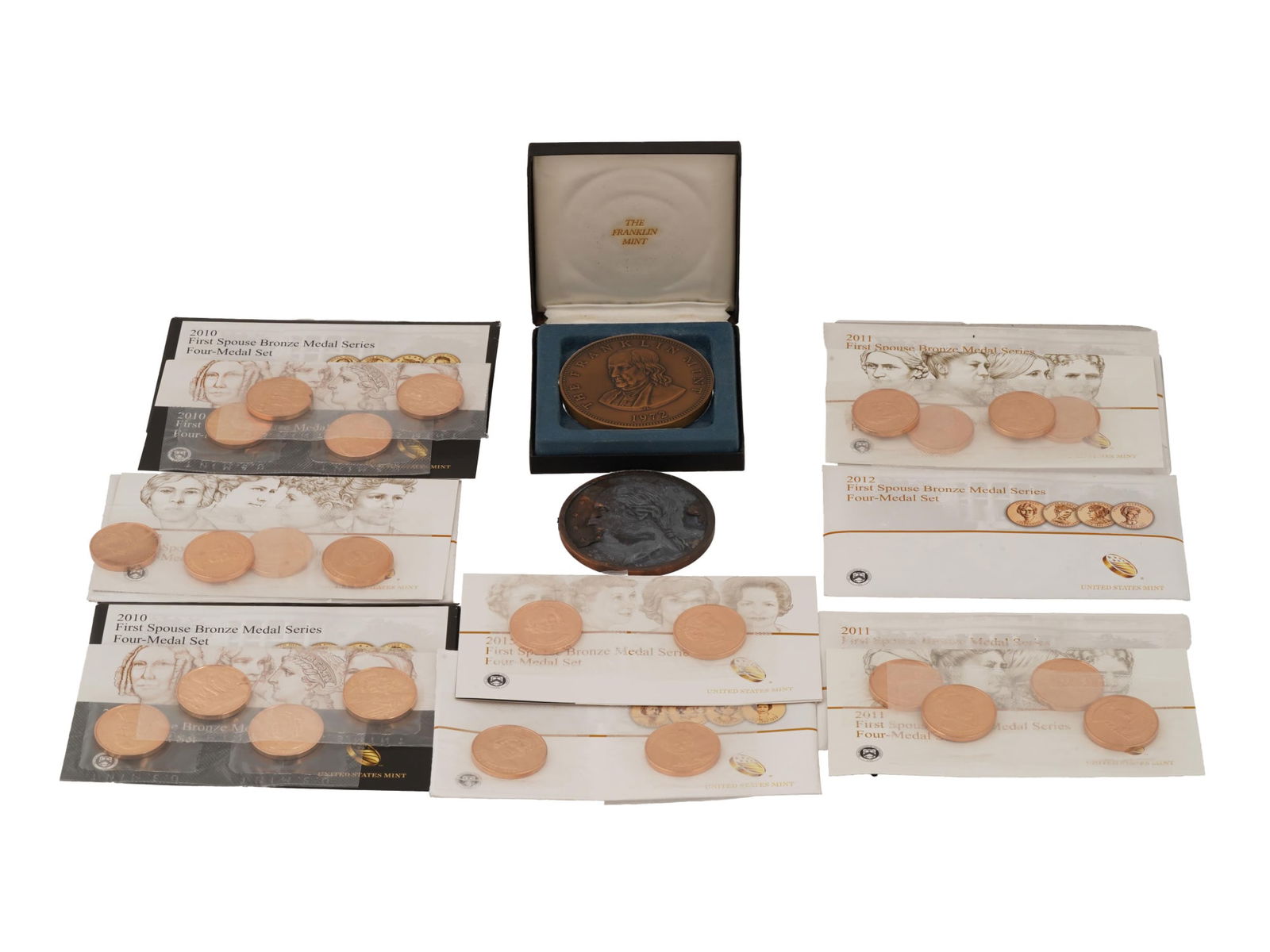 COLLECTION OF US FIRST SPOUSE BRONZE MEDAL SERIES SETS (1 of 15)