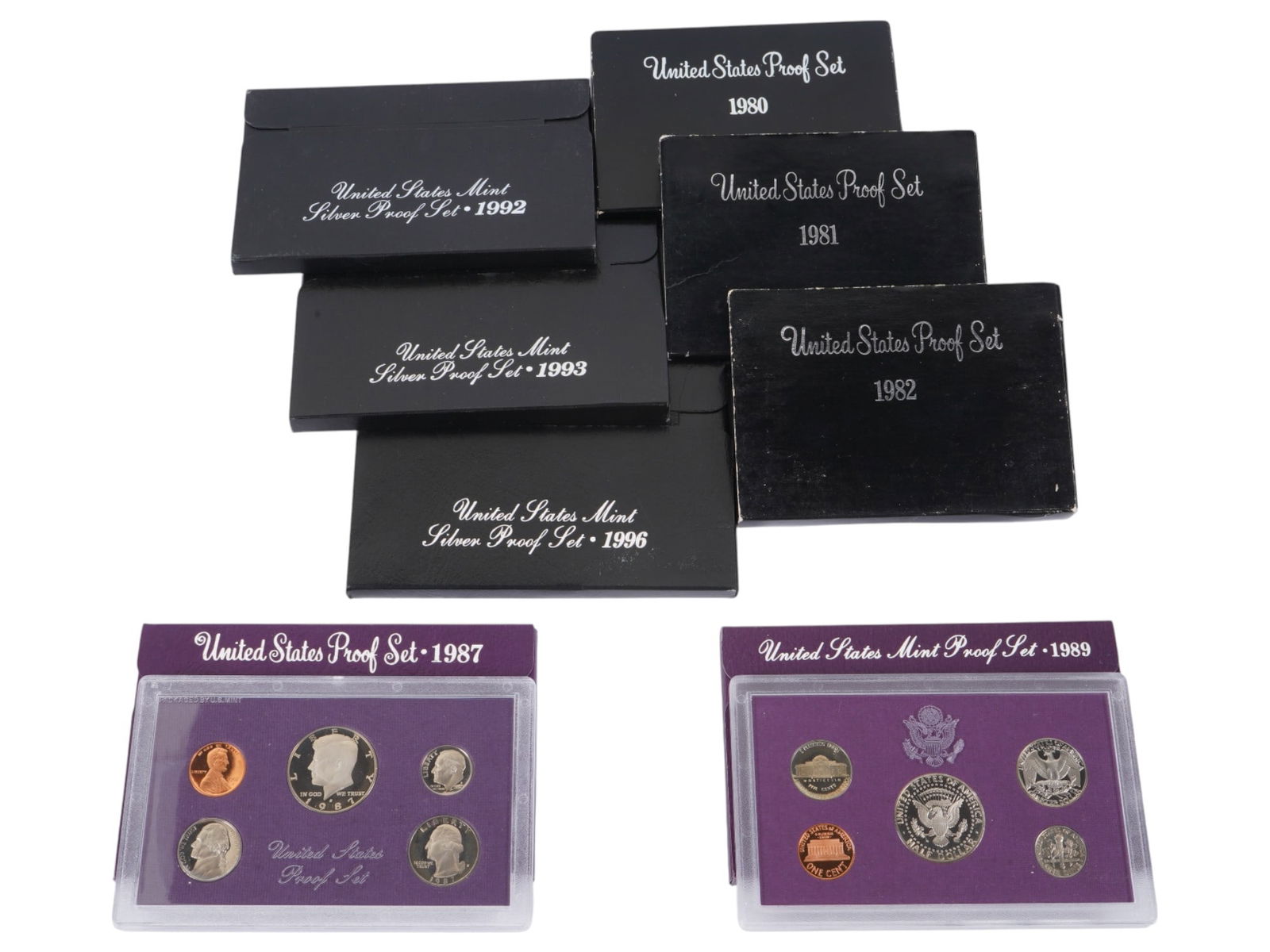 COLLECTION OF UNITED STATES PROOF COIN SETS IOB (1 of 3)