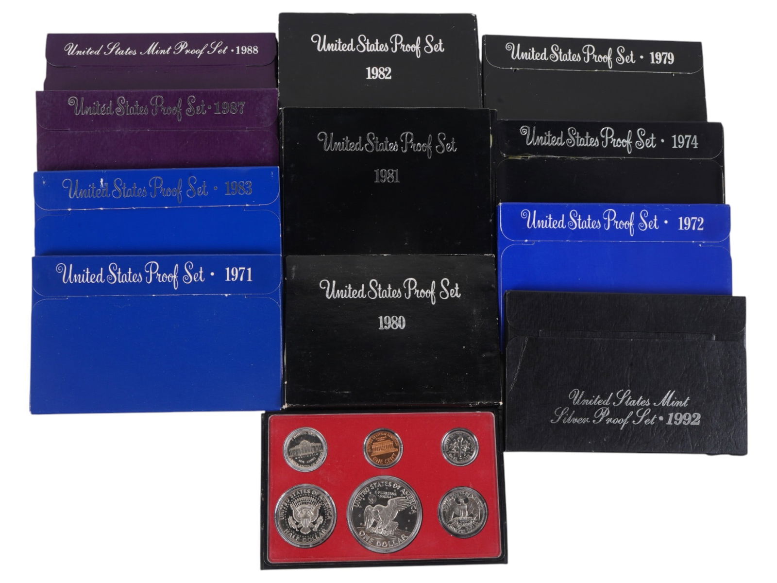 UNITED STATES PROOF SETS OF 1973 SILVER COINS (1 of 4)