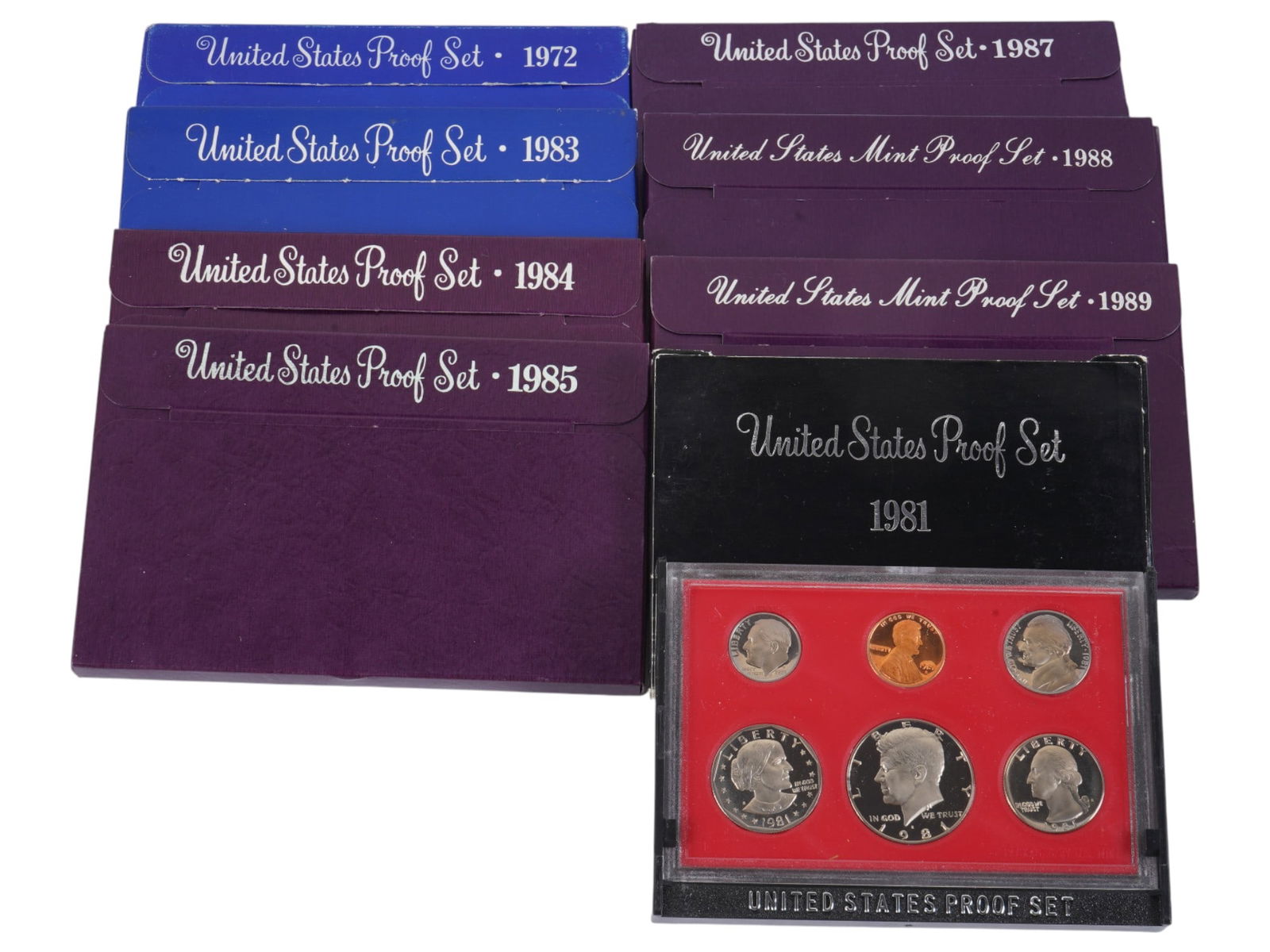 COLLECTION OF VTG UNITED STATES PROOF SETS COINS (1 of 3)