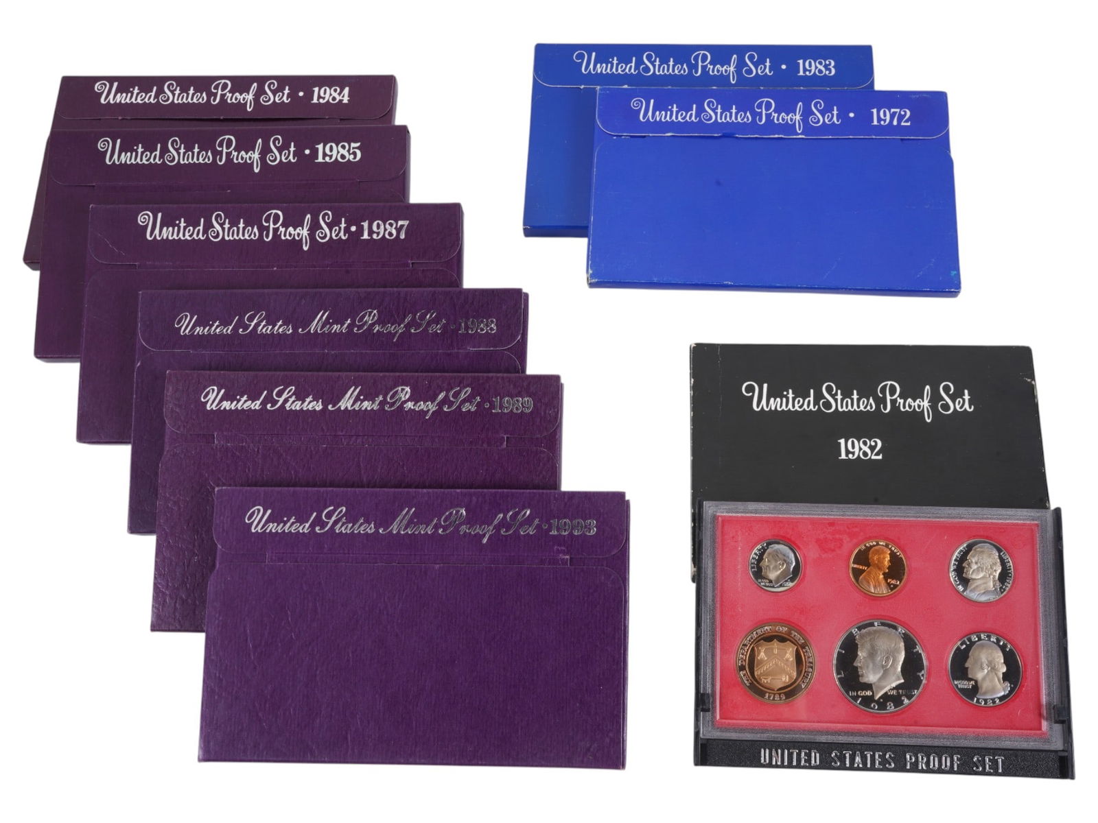 COLLECTION OF UNITED STATES PROOF SETS OF COINS (1 of 2)