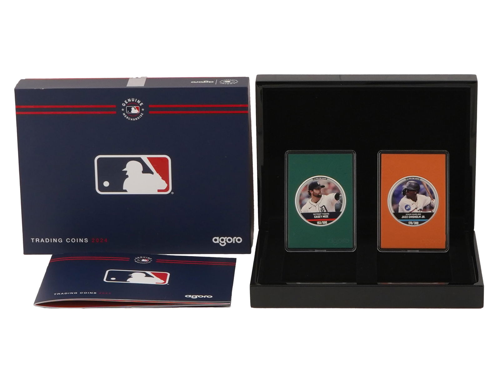 2024 MAJOR LEAGUE BASEBALL SILVER TRADING COINS BY AGORO (1 of 11)