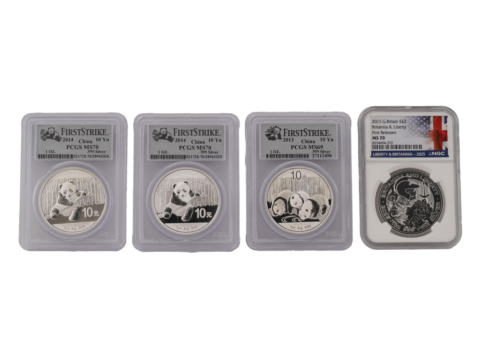 LOT OF HIGH GRADED CHINESE BRITISH COINS PCGS IOB (1 of 7)