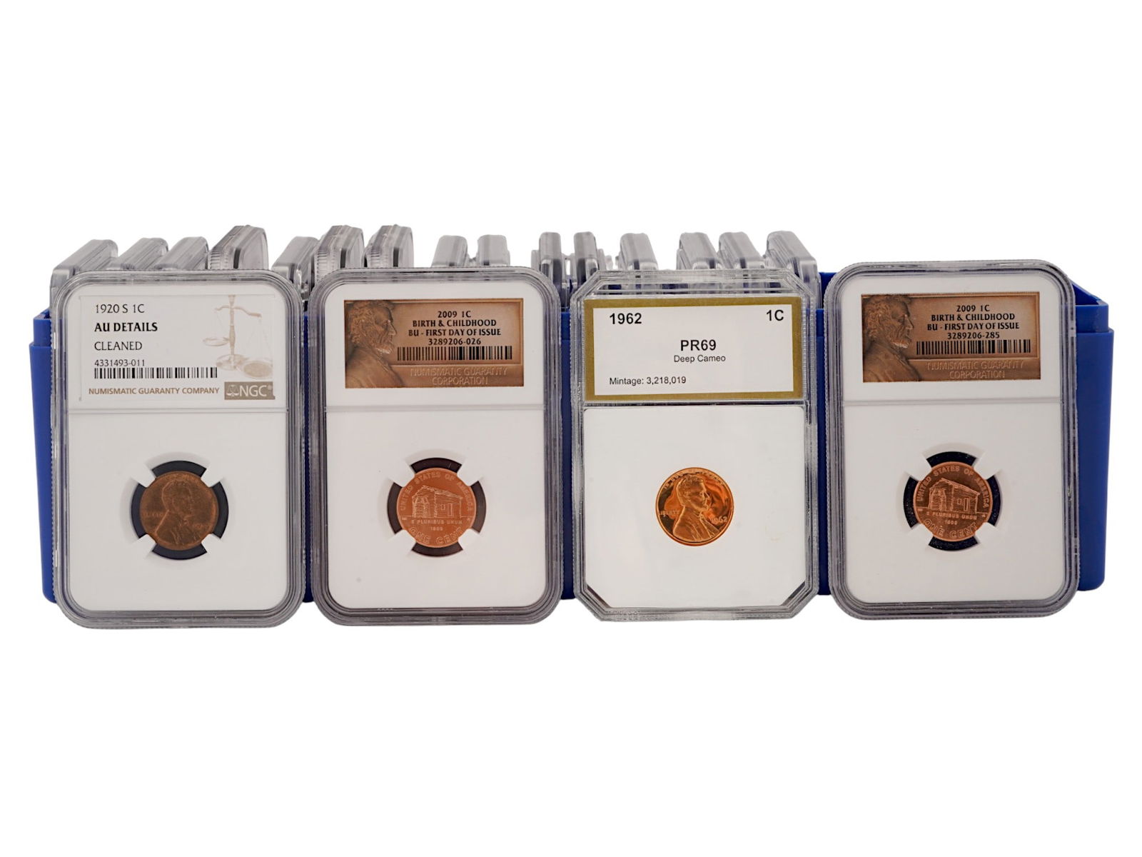 FIRST NEW YORK PENNY AND LINCOLN CENT GRADED COINS (1 of 3)