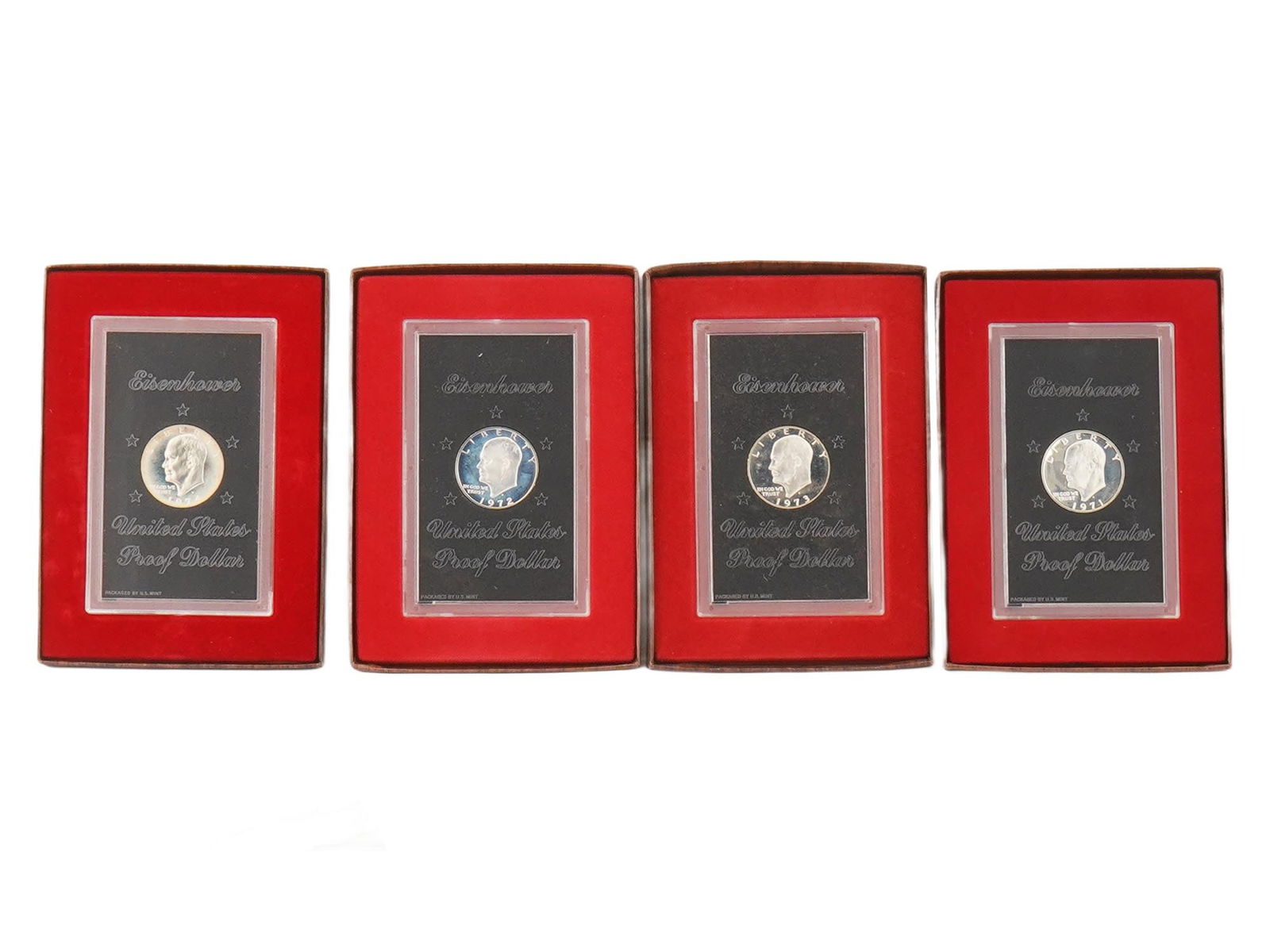 COLLECTION OF AMERICAN EISENHOWER PROOF DOLLARS IOB (1 of 11)