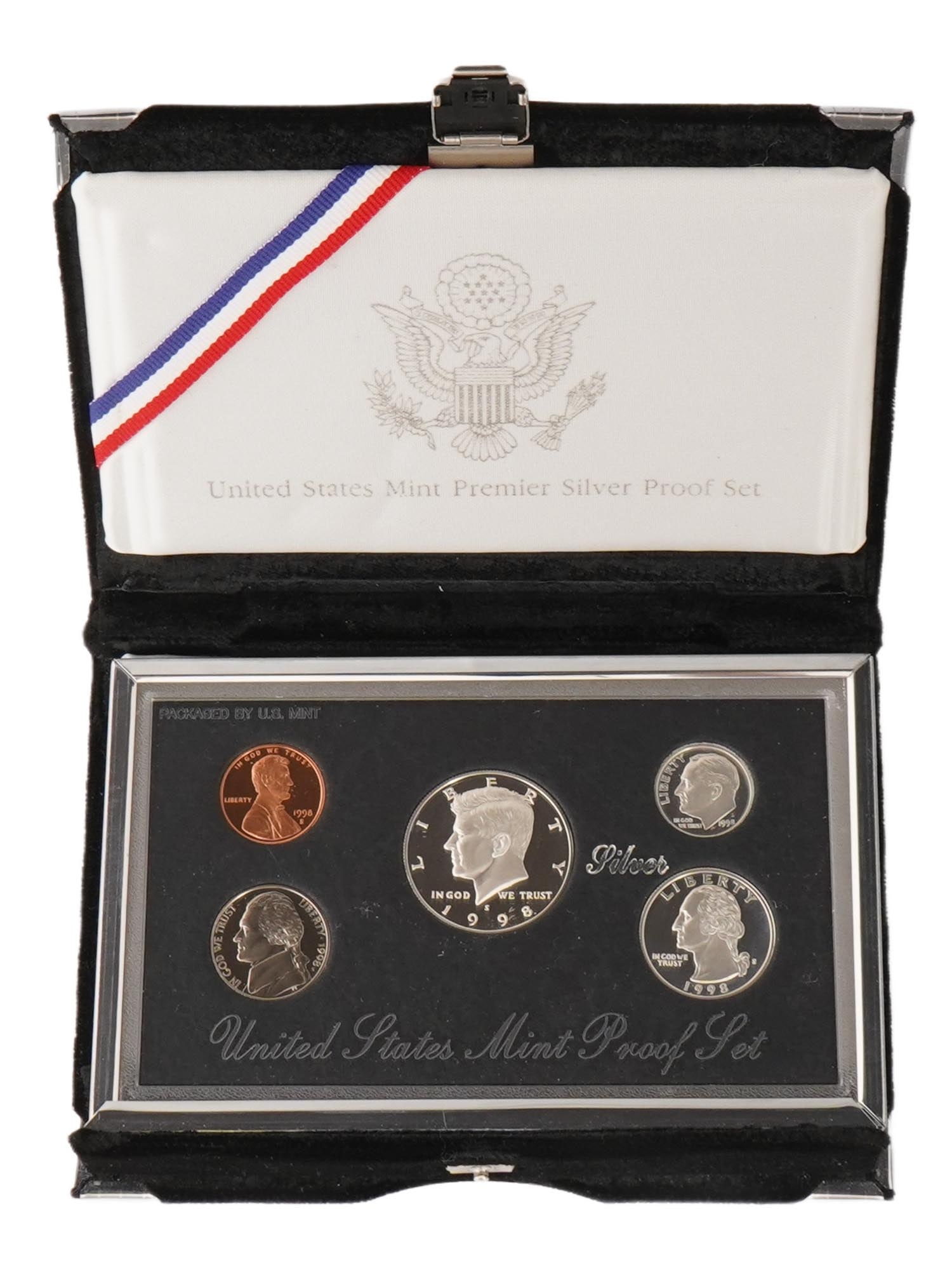 VTG 1998 UNITED STATES MINT PREMIER SILVER PROOF SET (1 of 5)