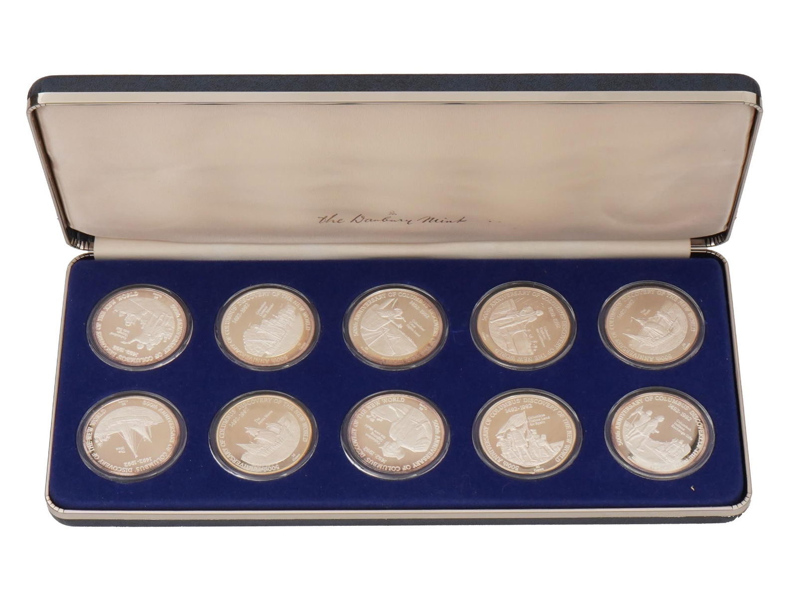 DANBURY MINT CHRISTOPHER COLUMBUS SILVER PROOF COINS (1 of 6)