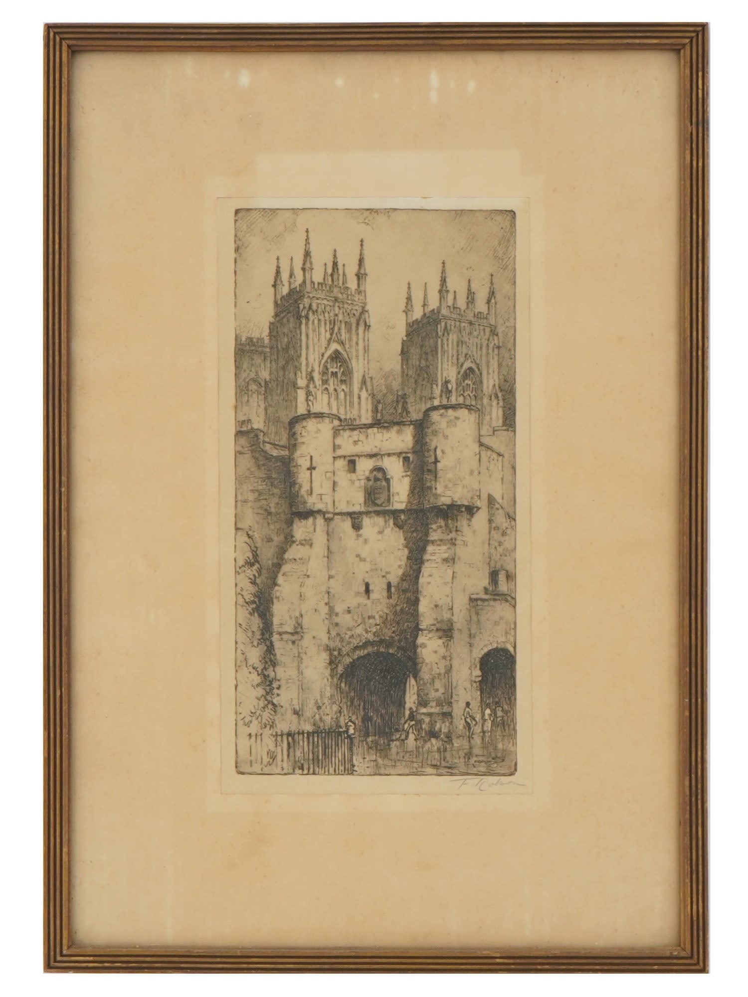 FEATHERSTONE ROBSON ENGLISH CITYSCAPE LITHOGRAPH (1 of 4)