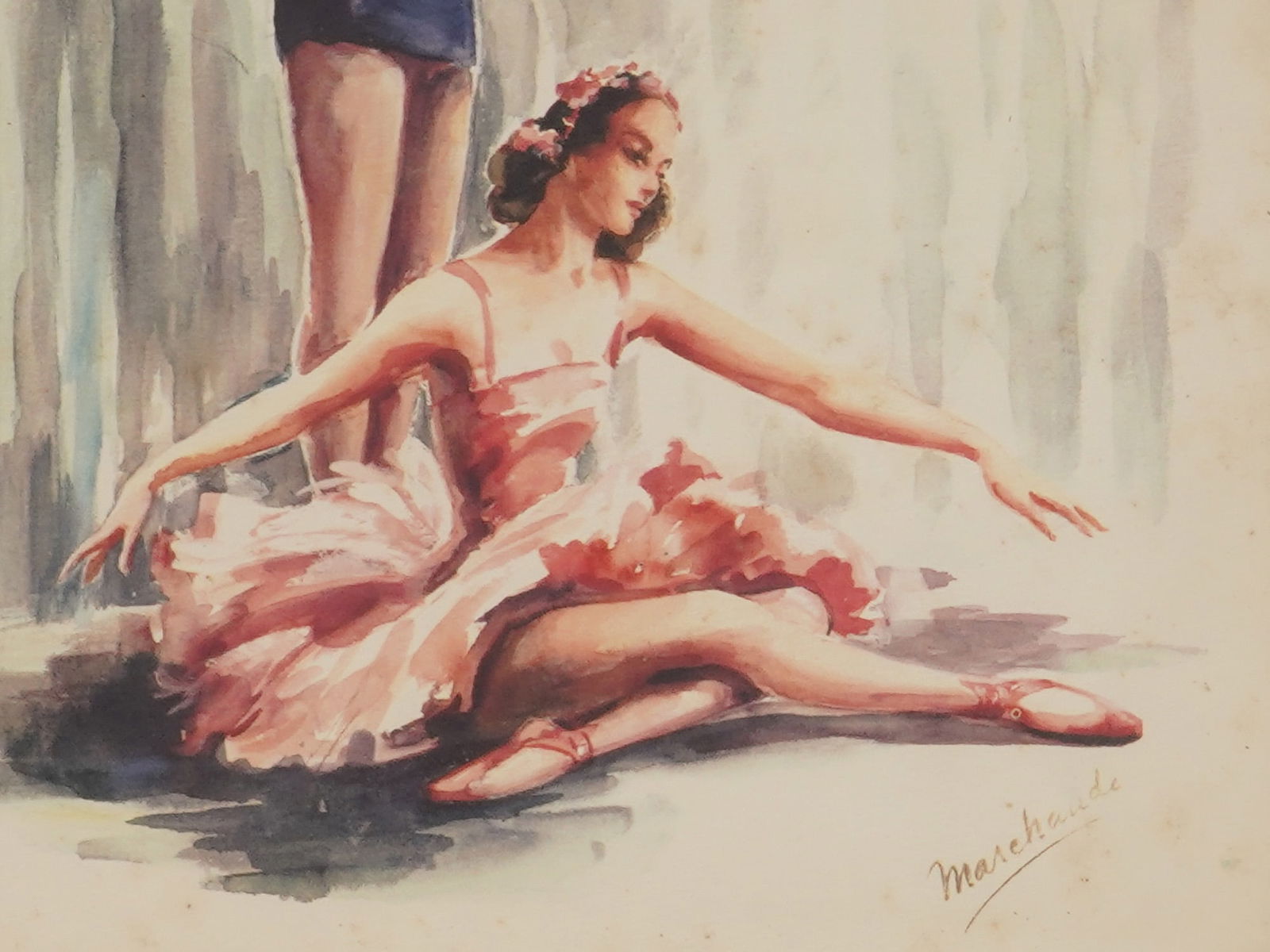 MARCHAUDE BALLET DANCERS OFFSET LITHOGRAPH - 3