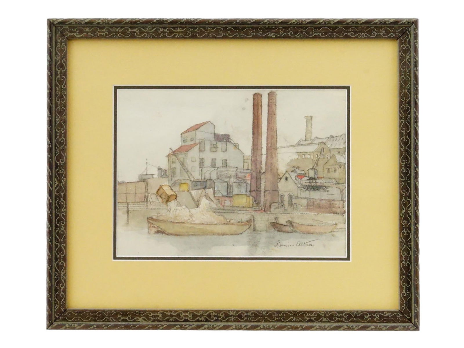 LOUISE ALTSON AMERICAN PAINTING INDUSTRIAL LANDSCAPE (1 of 7)