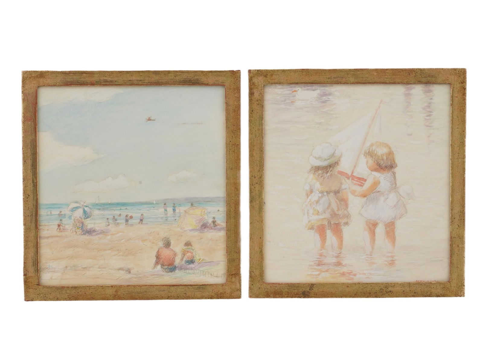 LOT AMERICAN MIXED MEDIA PAINTINGS BY TOM PERKINSON (1 of 8)